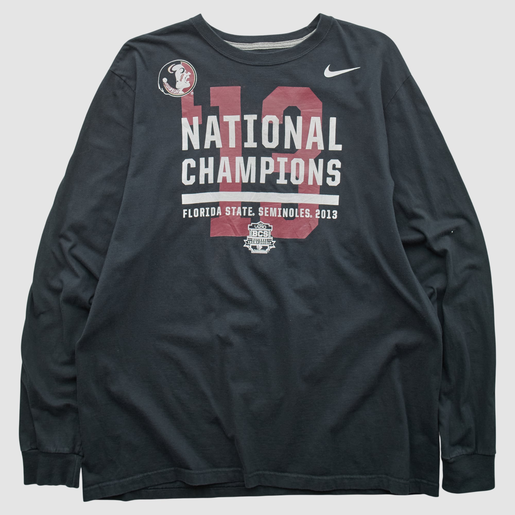 Florida State Seminoles Nike 2013 Long Sleeve T-shirt - Black - 2XL