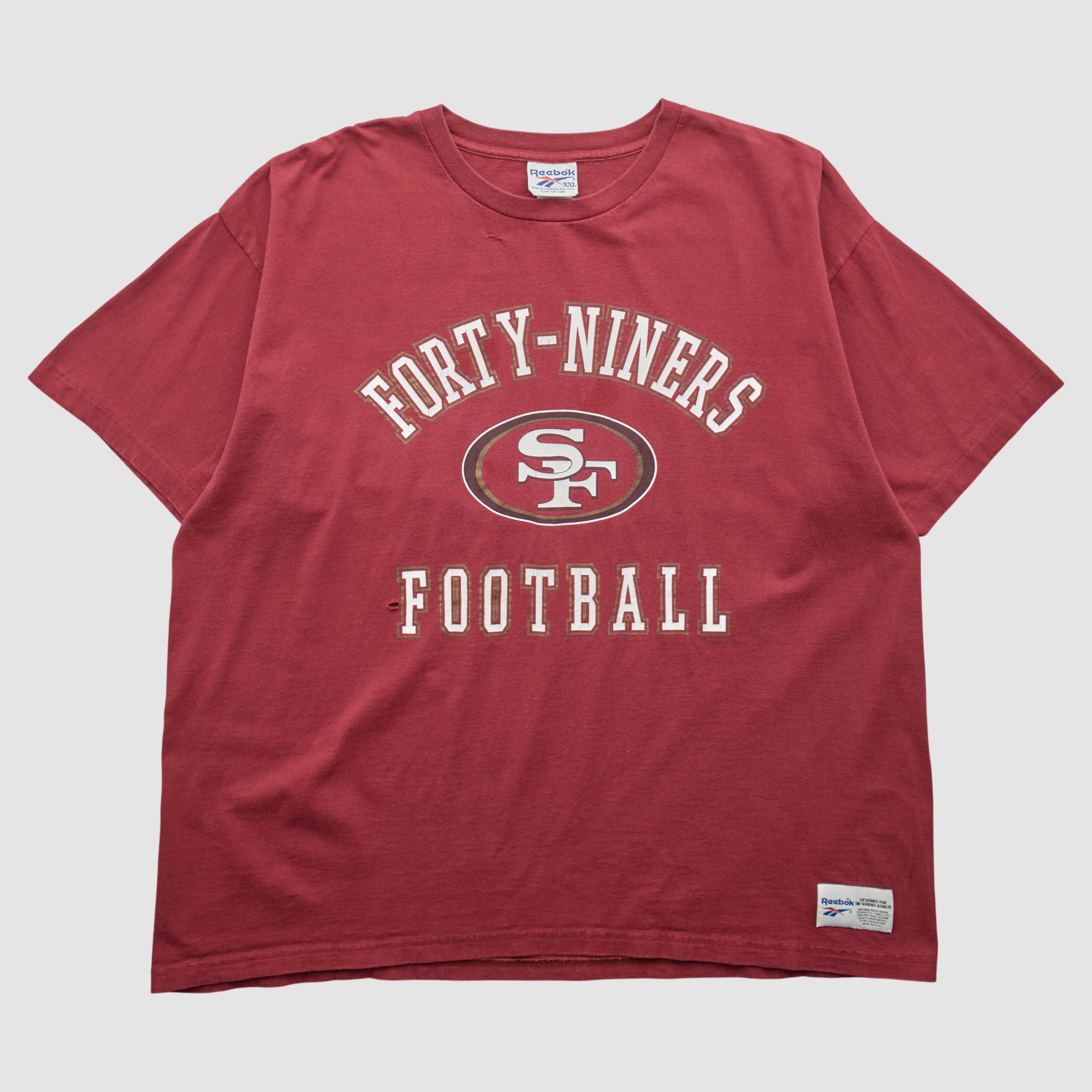 San Francisco 49ers Reebok 90s T-shirt - Red - 3XL