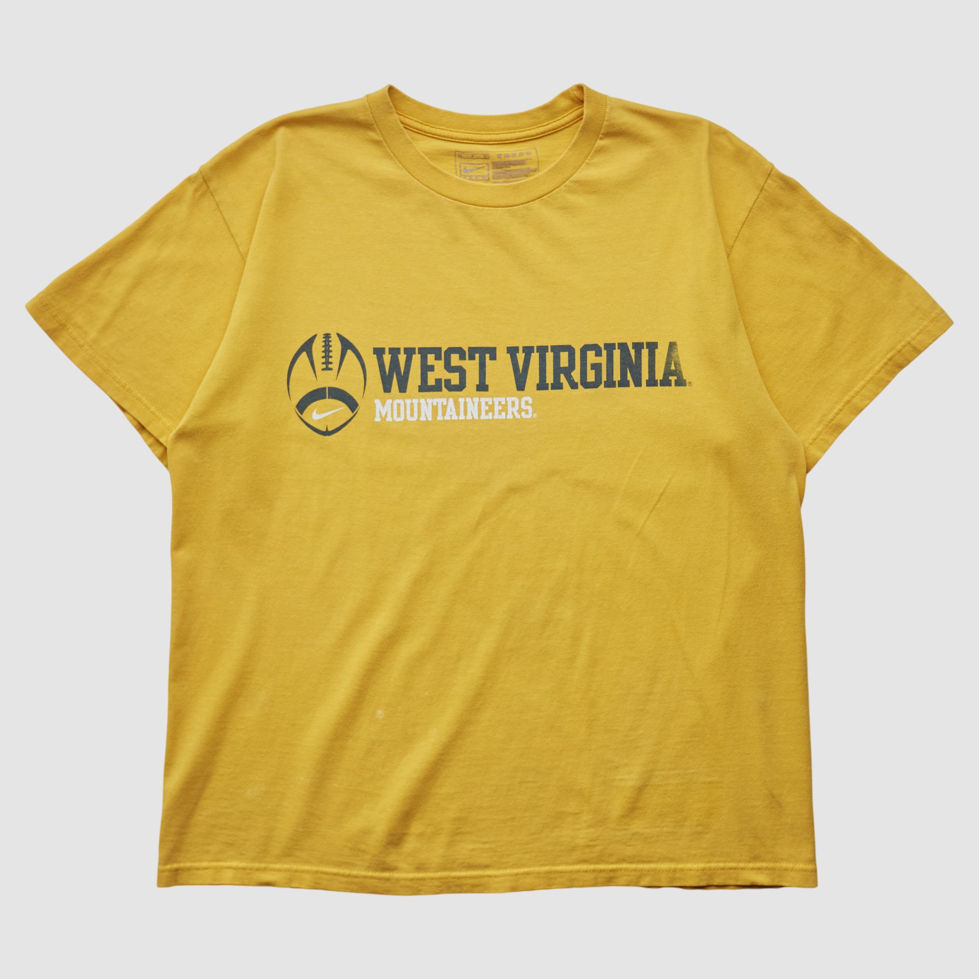 West Virginia Mountaineers Nike 2000s T-shirt - Yellow - S
