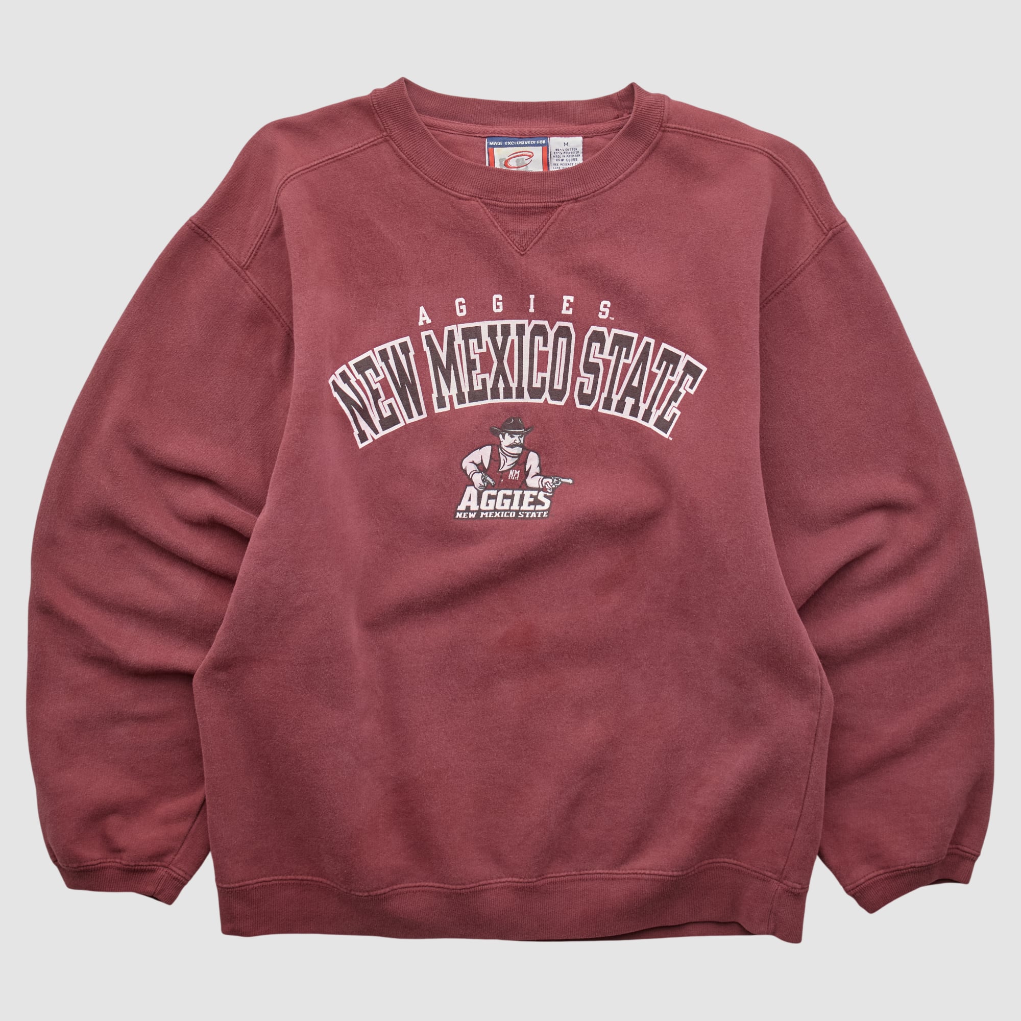 New Mexico State Aggies CADRE 2000s Pullover Sweatshirt - Maroon - S