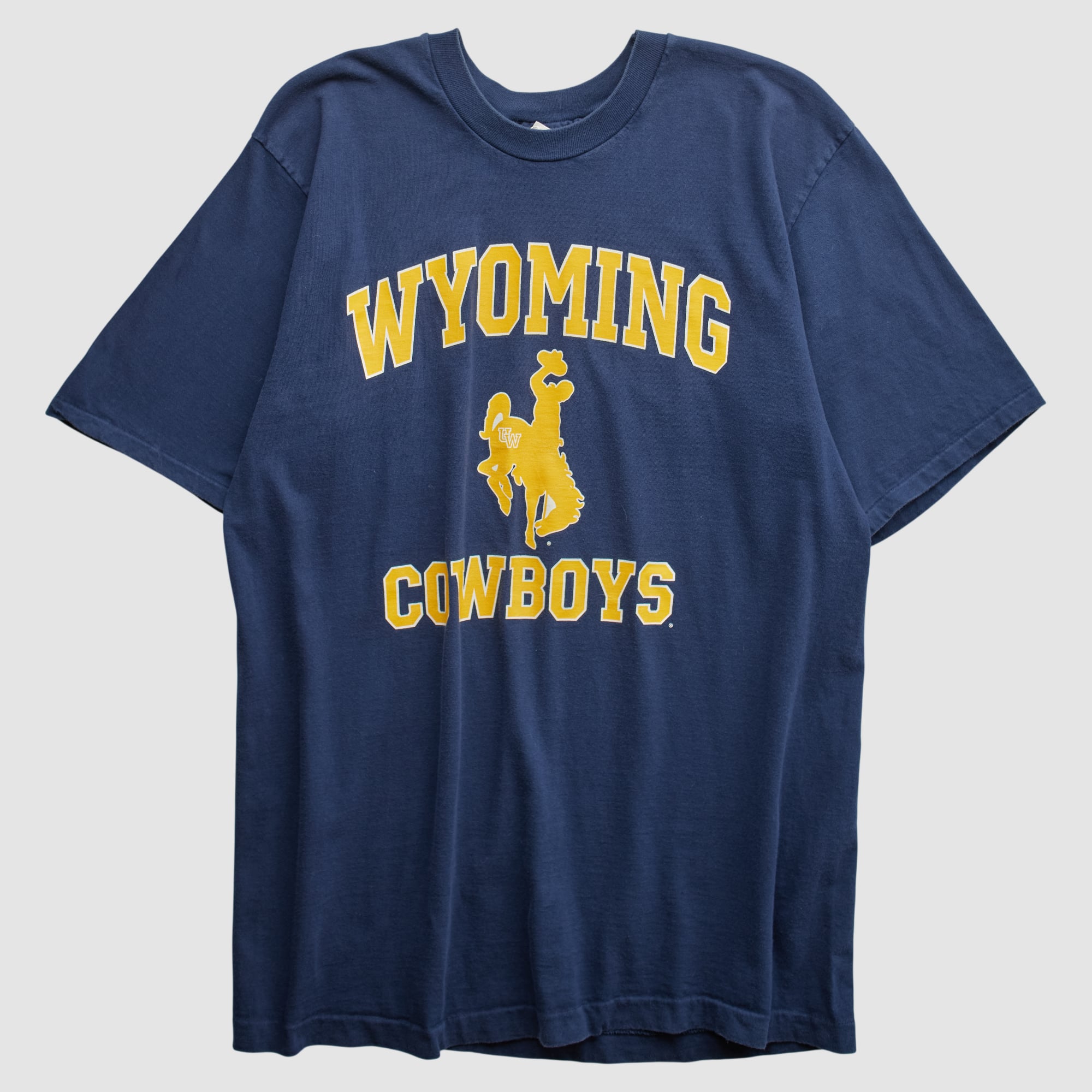 Wyoming Cowboys Cotton Exchange 90s T-shirt - Navy - S