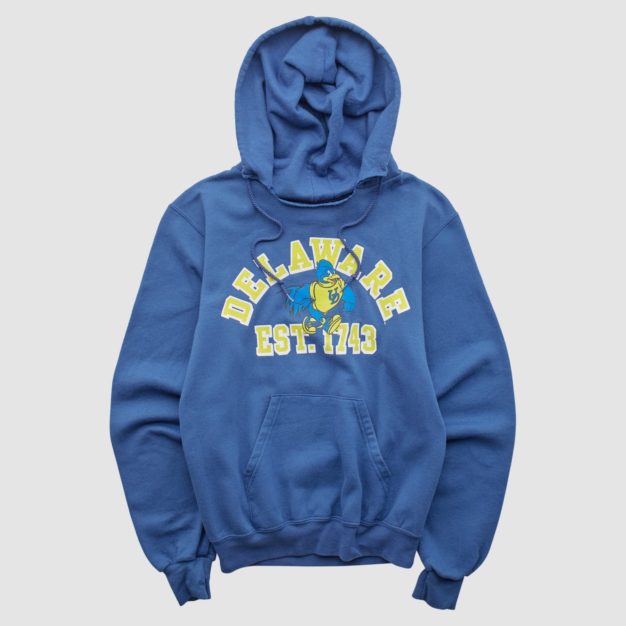 Delaware Fightin' Blue Hens Champion 2000s Hooded Pullover Sweatshirt - Blue - XXS