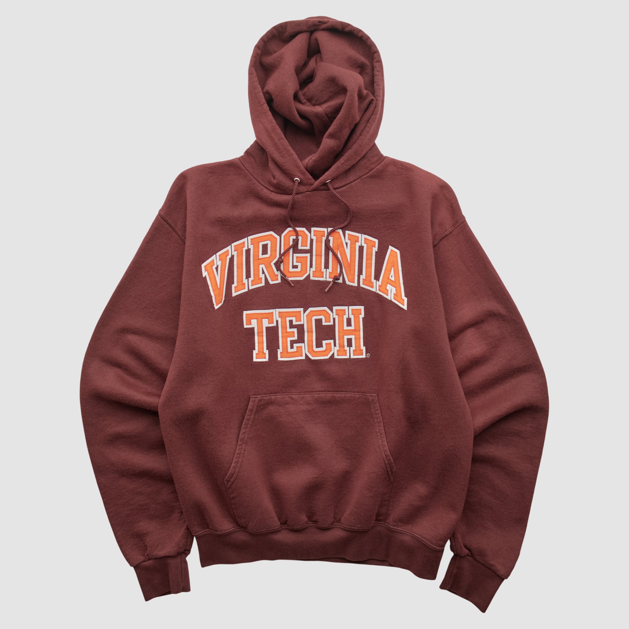 Virginia Tech Hokies Champion 2000s Hooded Pullover Sweatshirt - Maroon - S