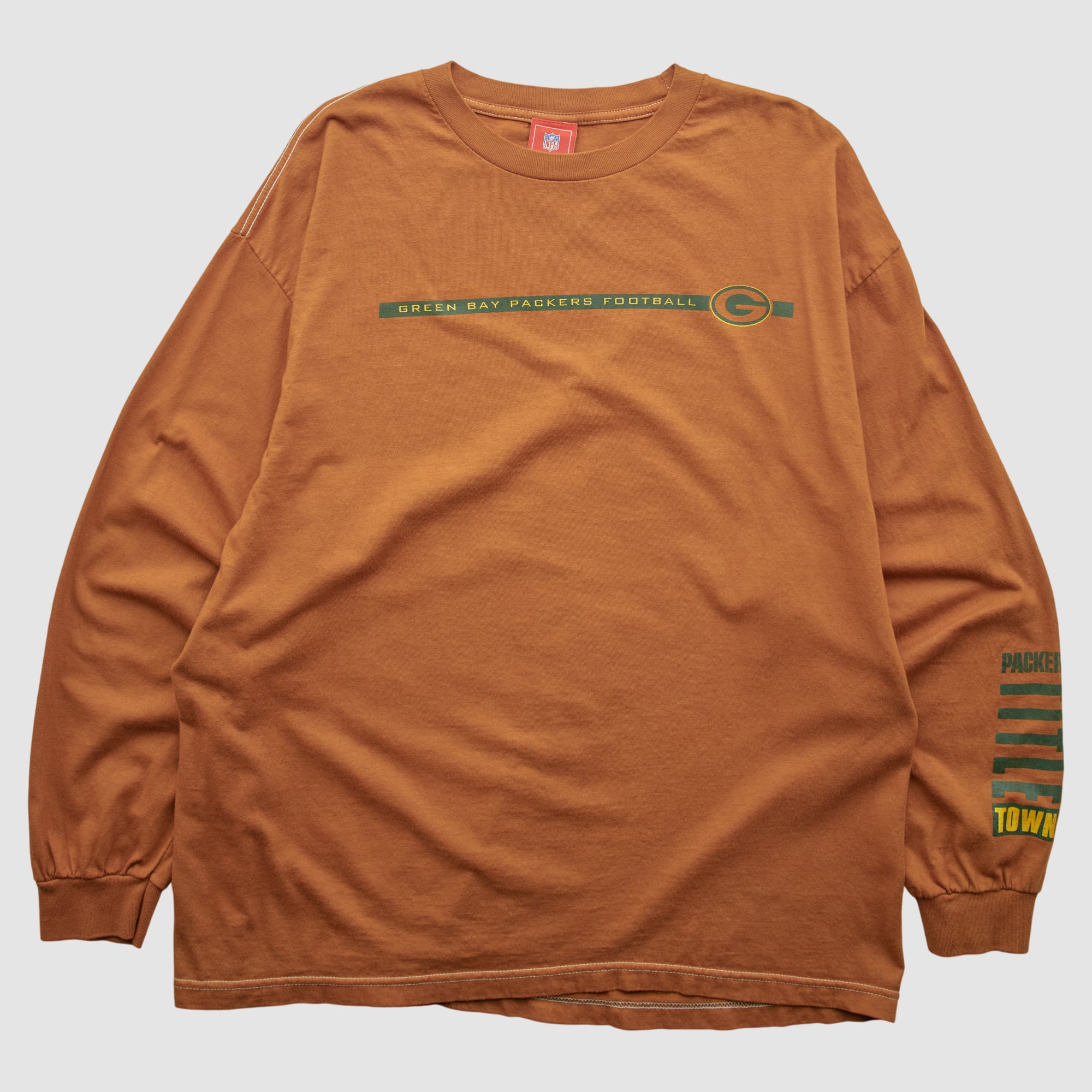 Green Bay Packers NFL 2000s Long Sleeve T-shirt - Clay - 2XL