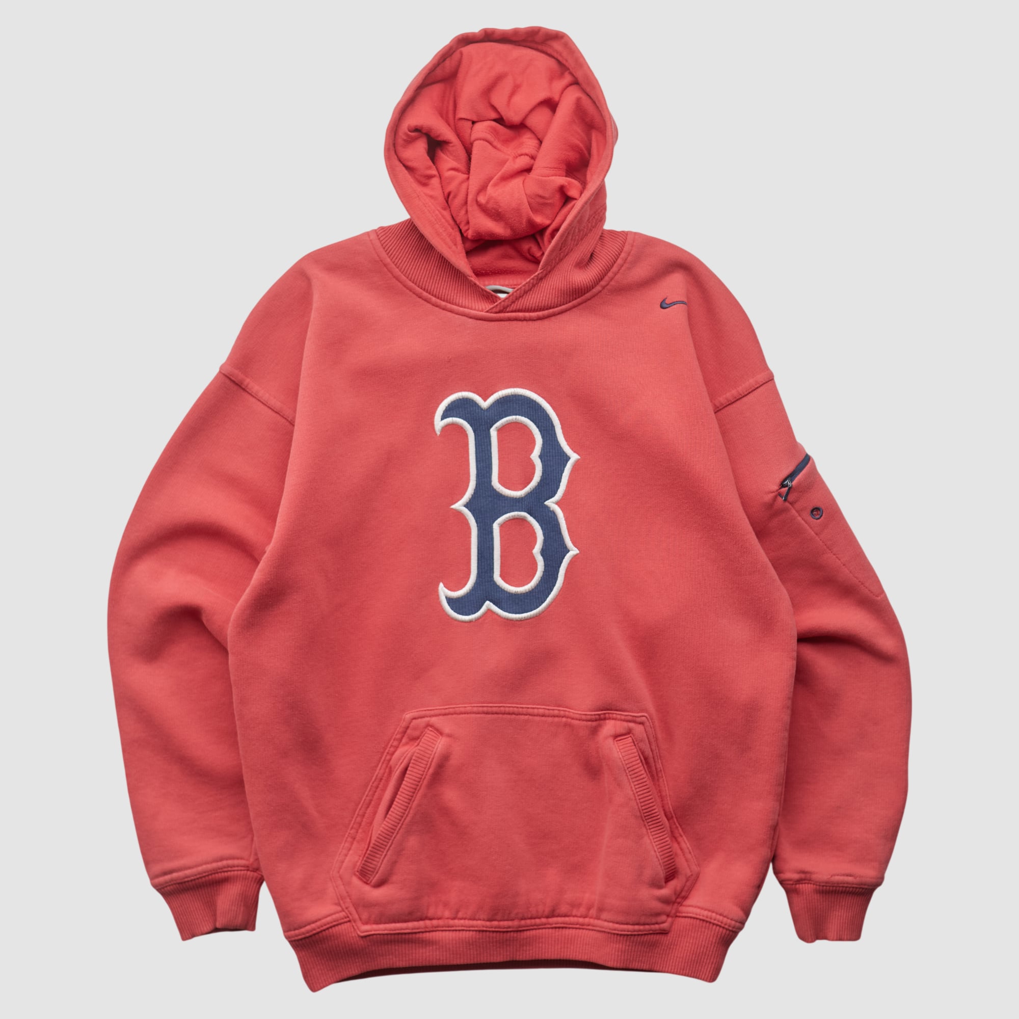 Boston Red Sox Genuine Merchandise 2000s Hooded Pullover Sweatshirt - Red - XS