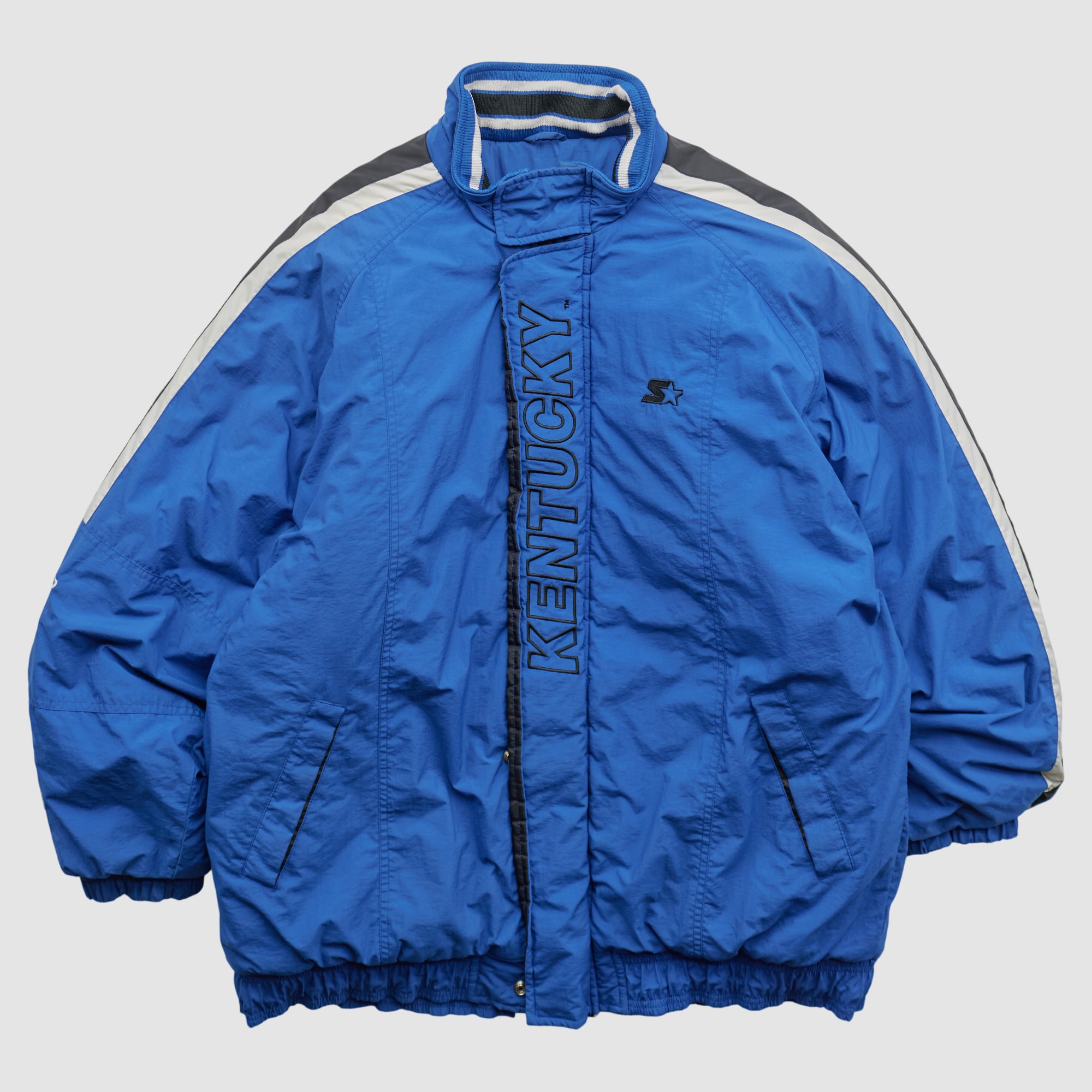 Kentucky Wildcats Starter 90s Full Zip Jacket - Blue - 2XL