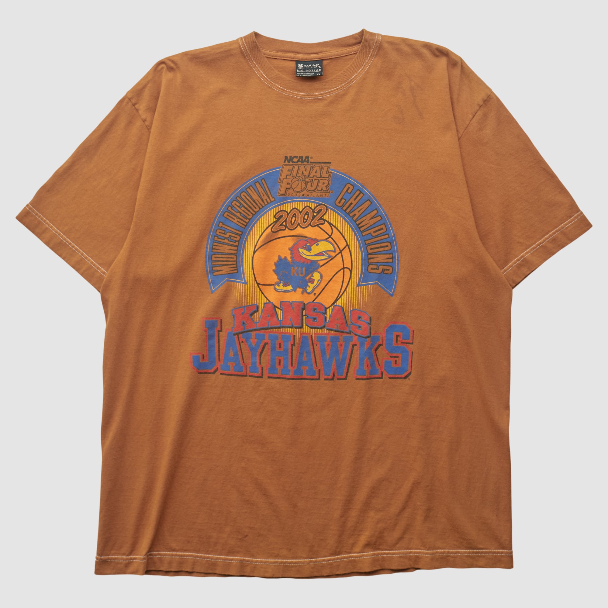 Kansas Jayhawks Gear For Sports 2002 T-shirt - Clay - L