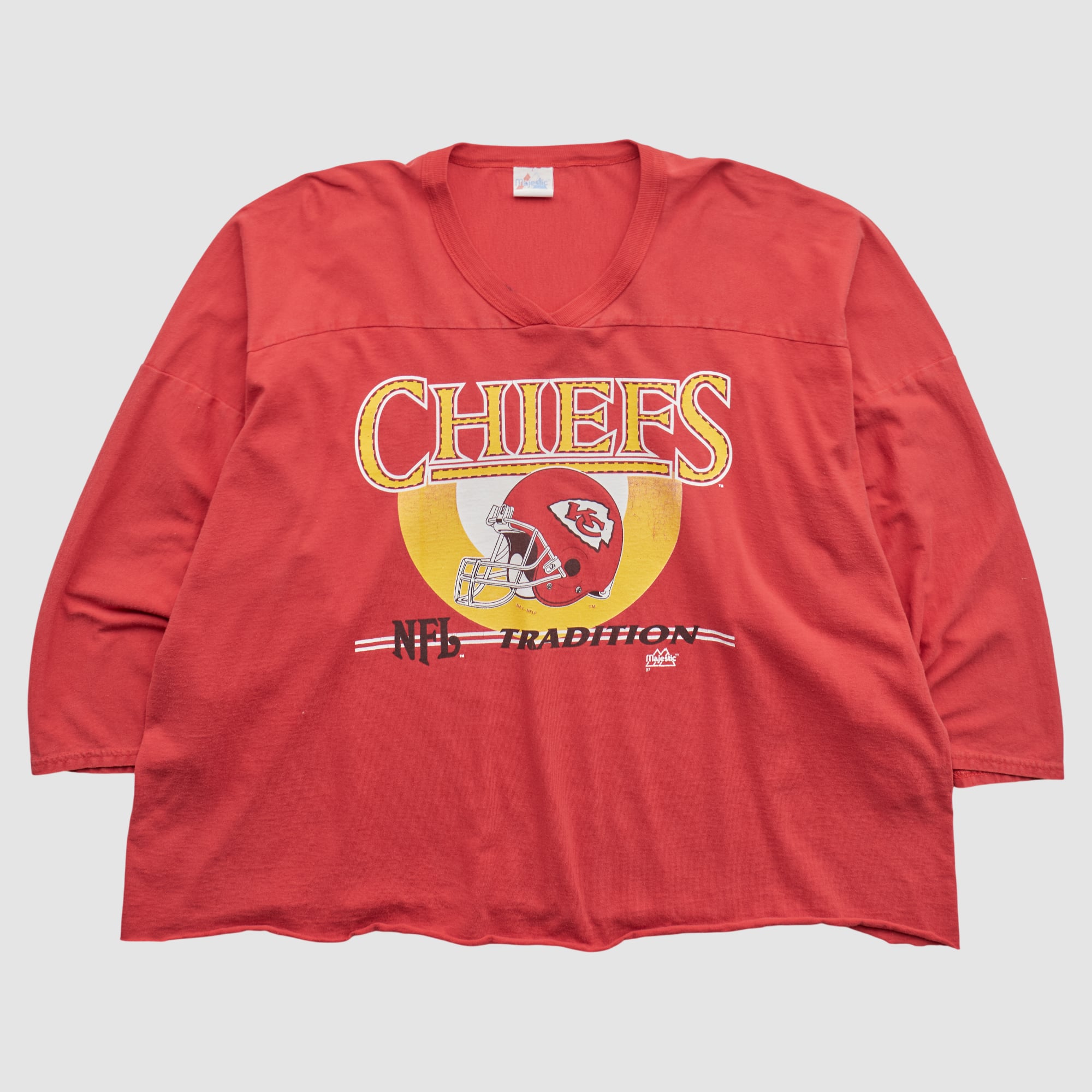Kansas City Chiefs Majestic 90s T-shirt - Red - 5XL