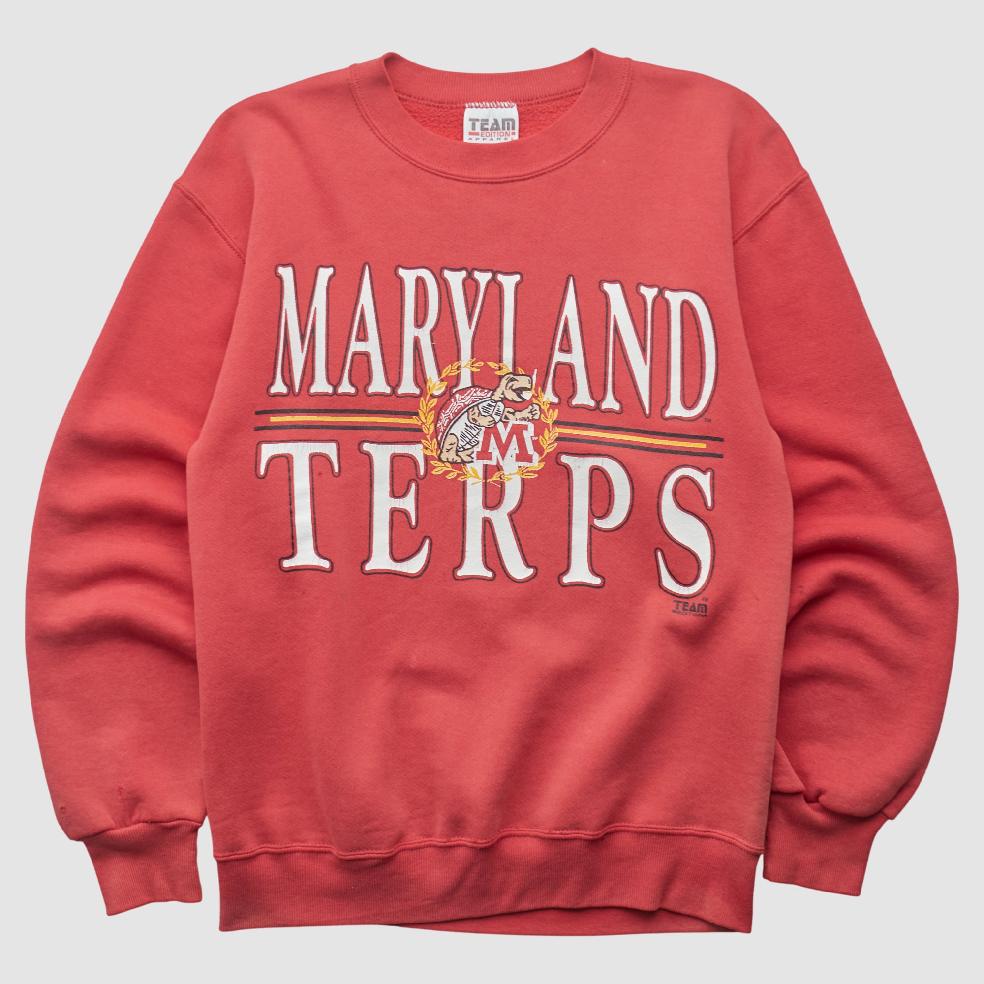 Maryland Terrapins Team Edition Apparel 90s Pullover Sweatshirt - Red - XXS