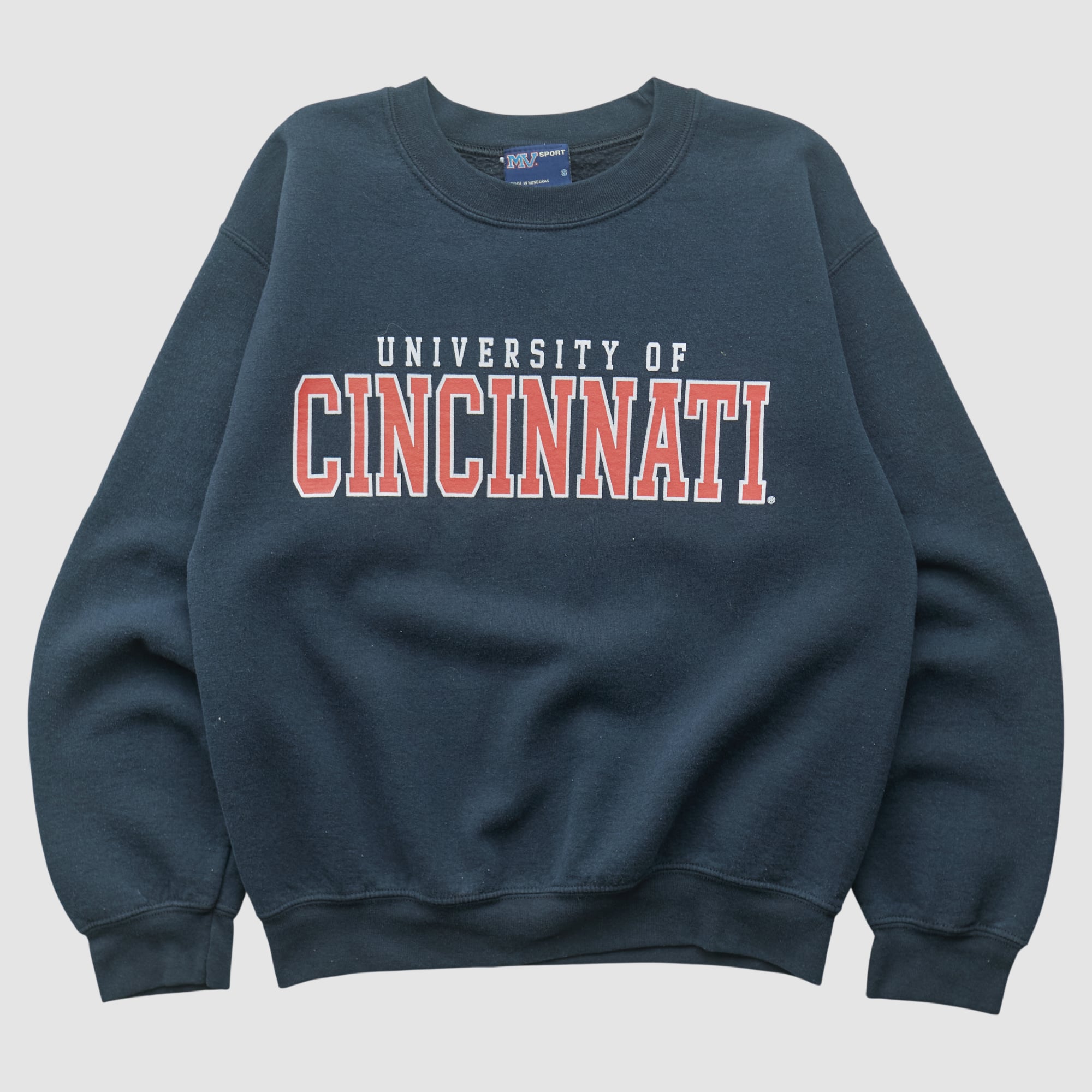 Cincinnati Bearcats MV Sport 2000s Pullover Sweatshirt - Navy - XS