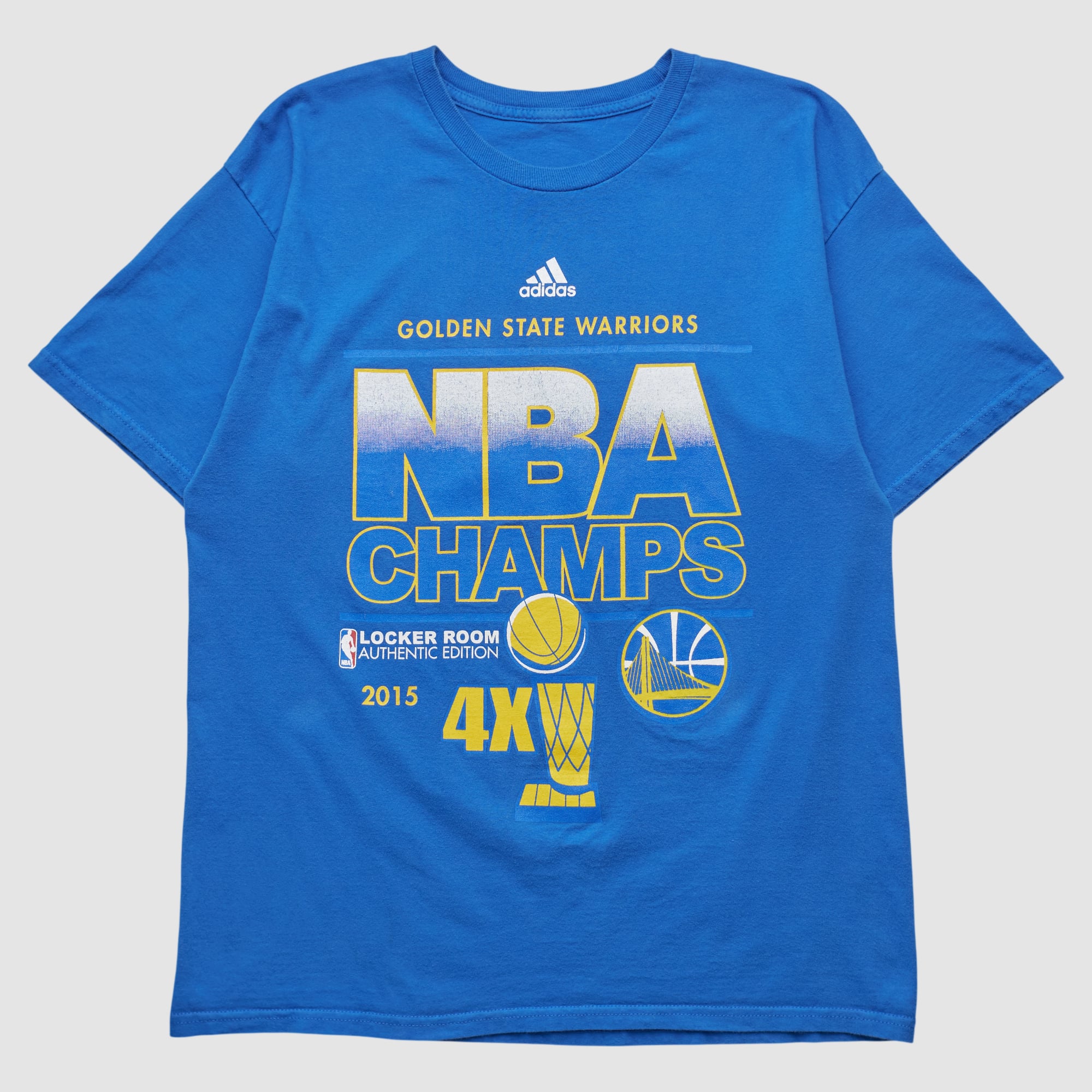 Golden State Warriors Adidas 2015 T-shirt - Blue - L