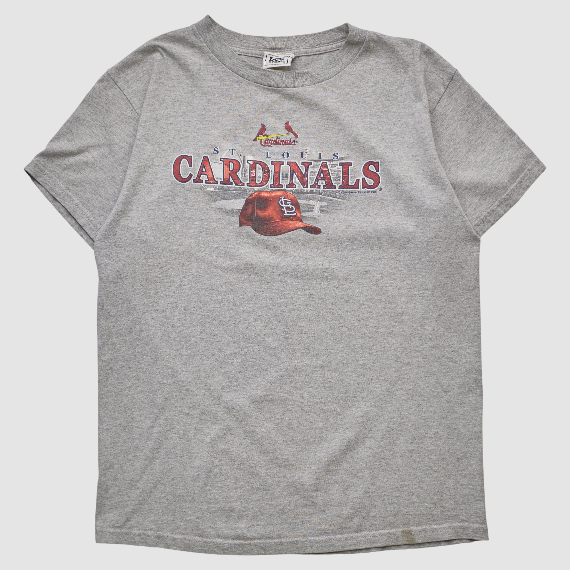 St. Louis Cardinals Lee Apparel 2000s T-shirt - Heather Gray - XS