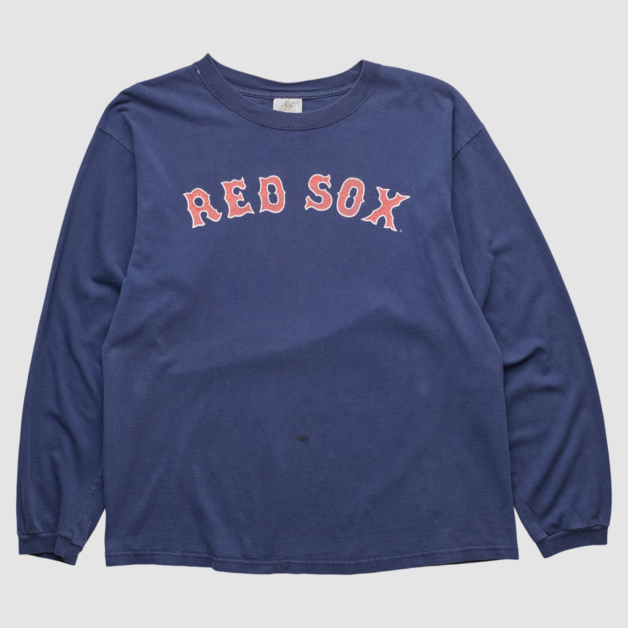 Boston Red Sox Adidas 2000s Long Sleeve T-shirt - Navy - M