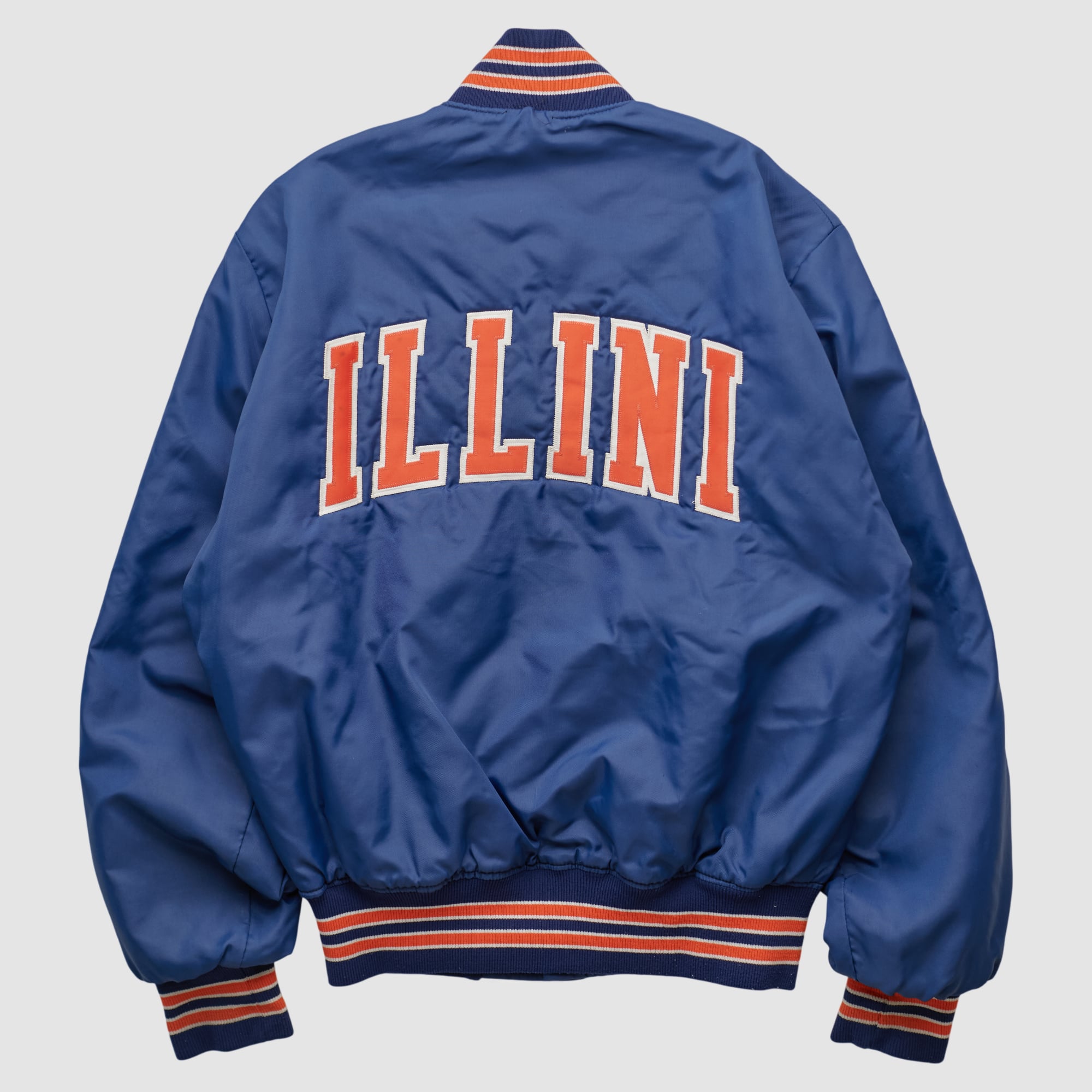 Illinois Fighting Illini 90s Full Button Jacket - Navy - S