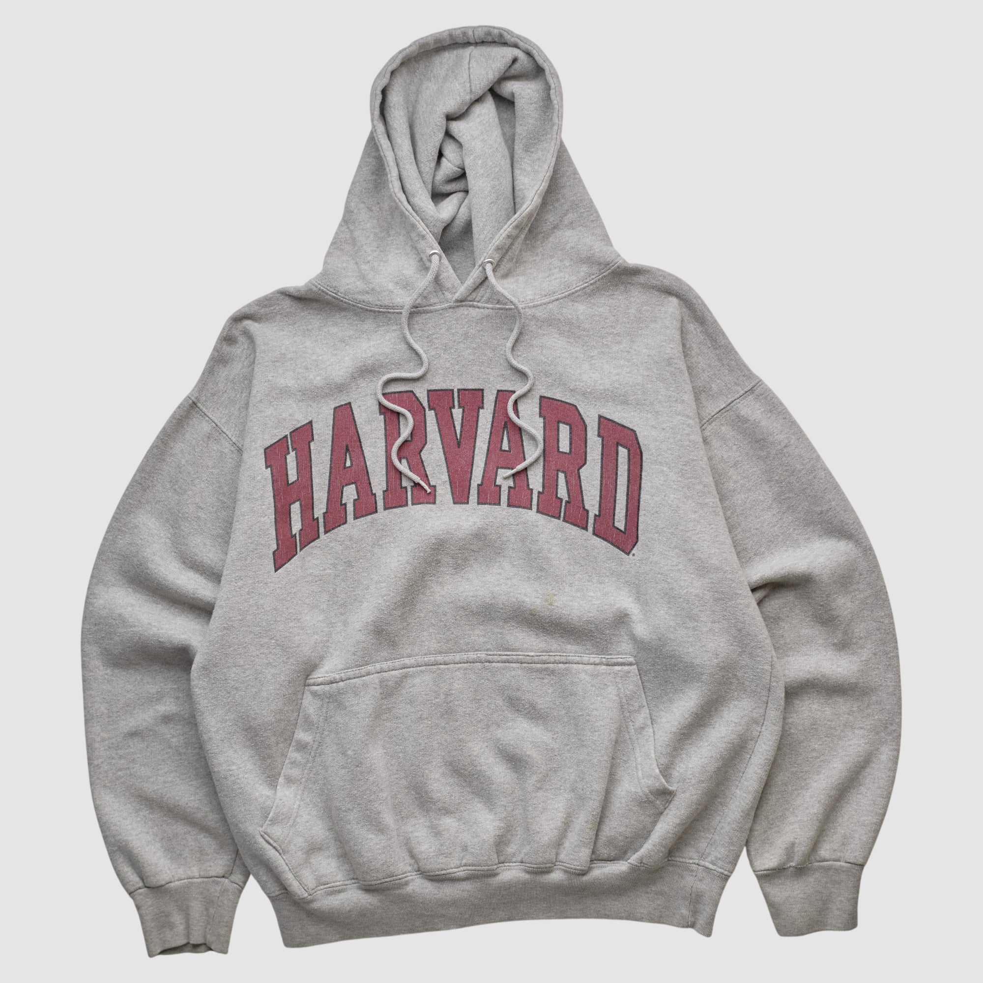 Harvard Crimson Authentic Life Apperal 2010s Hooded Pullover Sweatshirt - Heather Gray - S