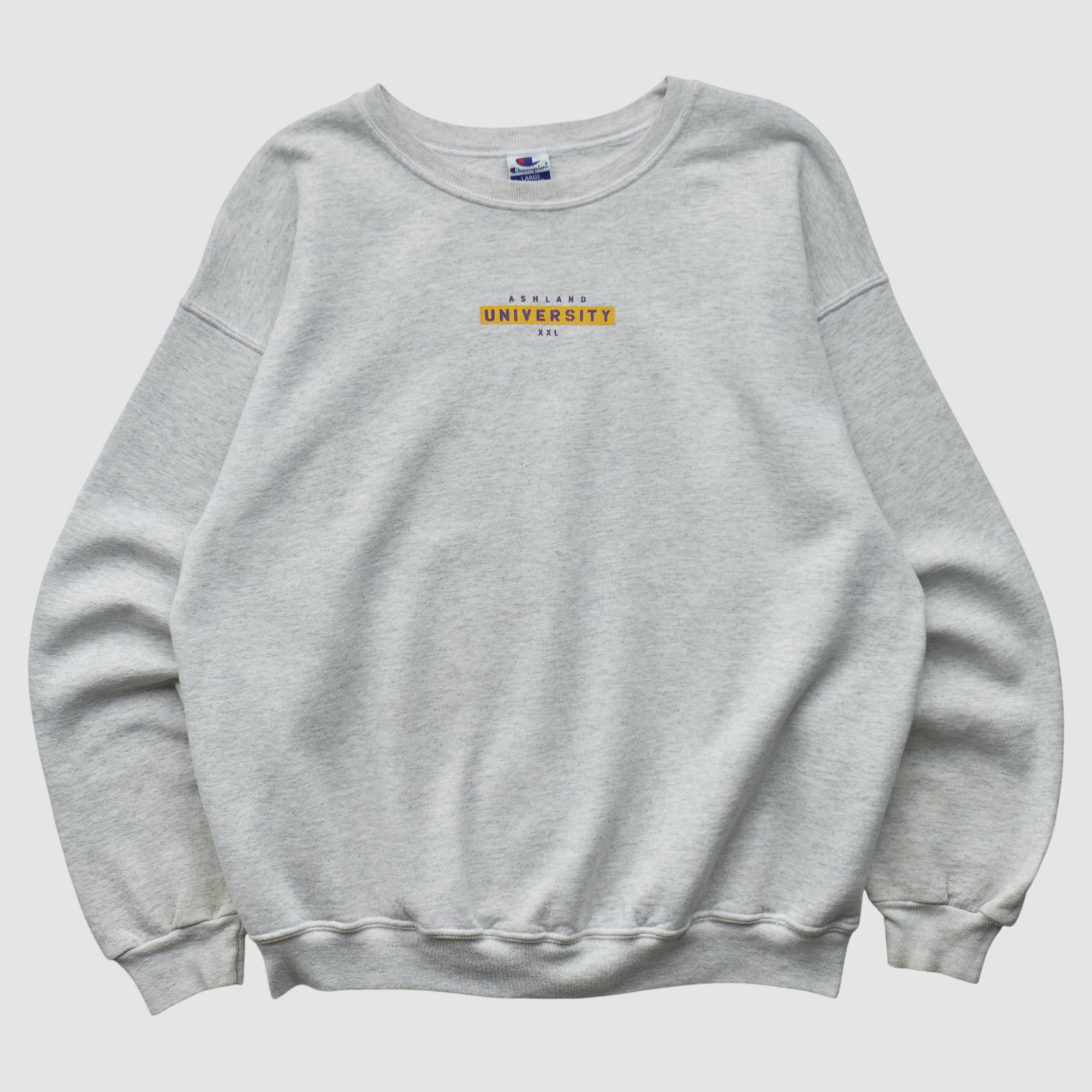 Ashland Eagles Champion 90s Pullover Sweatshirt - Heather Gray - M