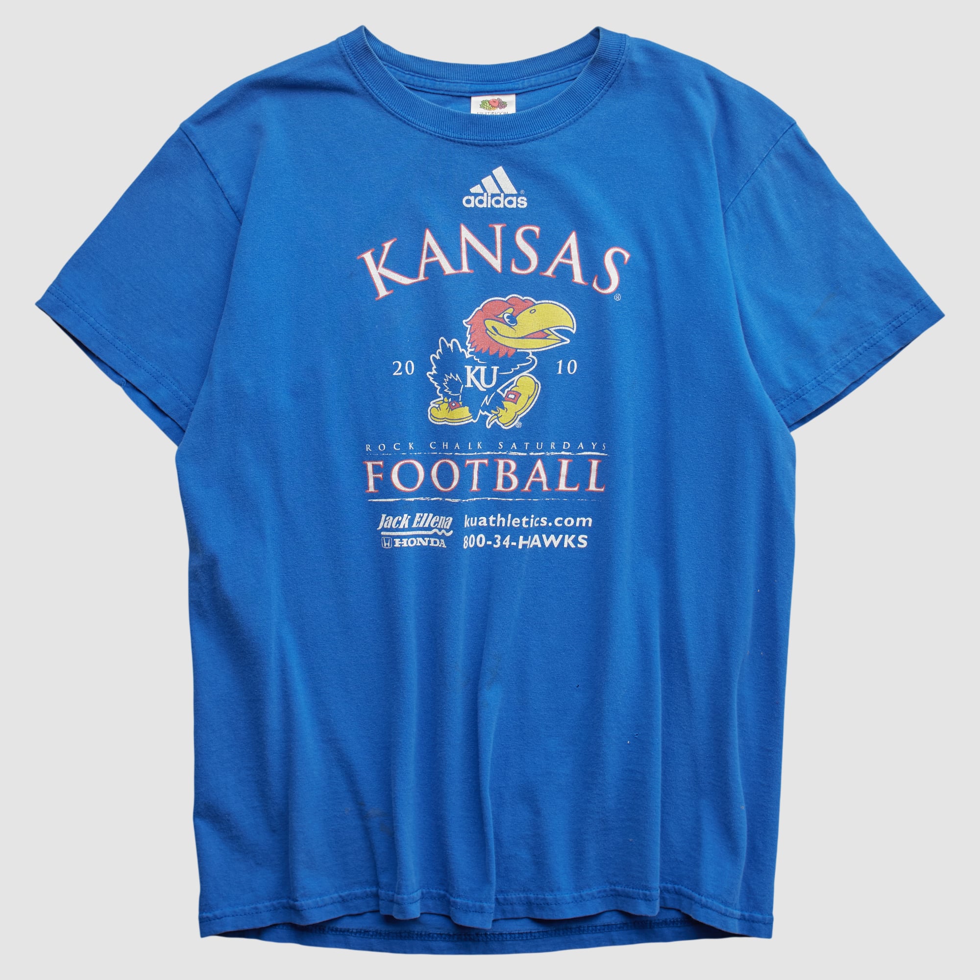 Kansas Jayhawks Fruit of the Loom 2010 T-shirt - Blue - S