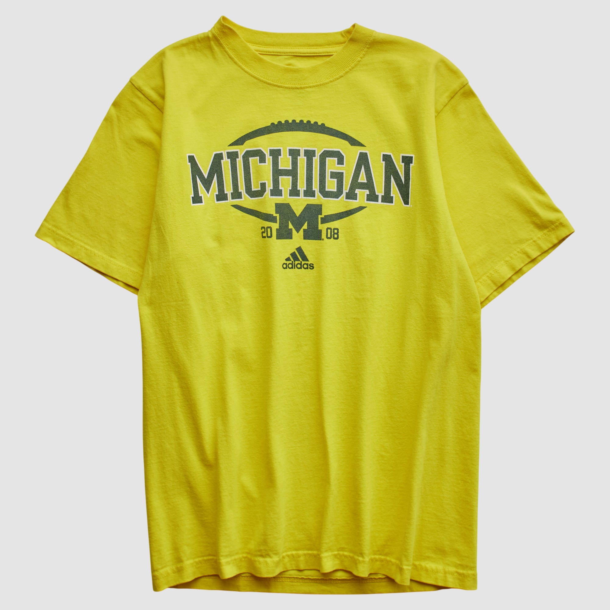 Michigan Wolverines Adidas 2008 T-shirt - Yellow - XS