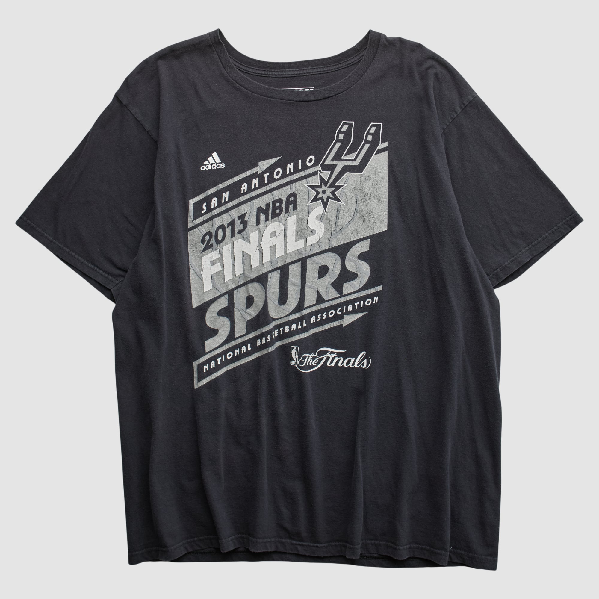 San Antonio Spurs Adidas 2013 T-shirt - Black - XL