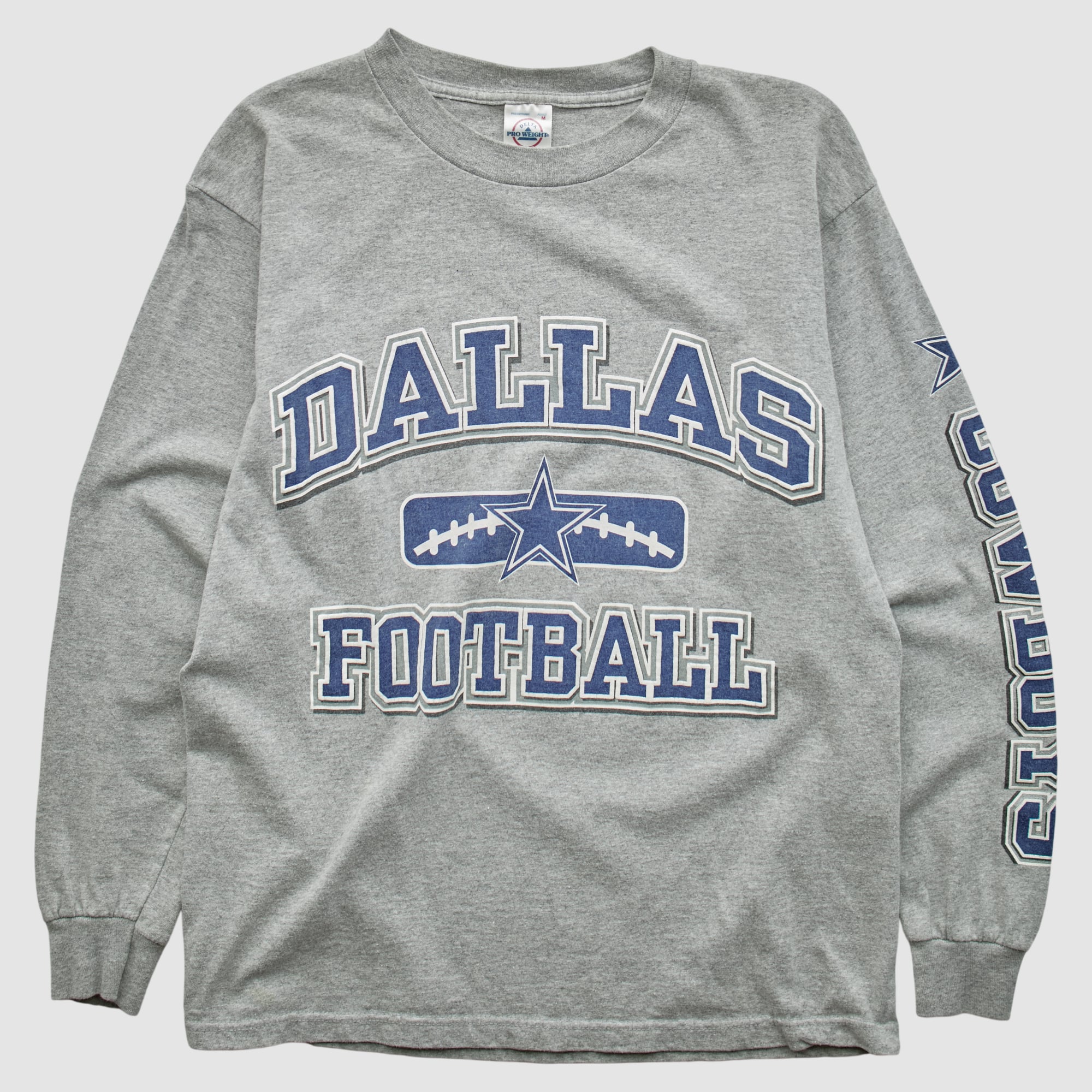 Dallas Cowboys Delta 2000s Long Sleeve T-shirt - Heather Gray - S