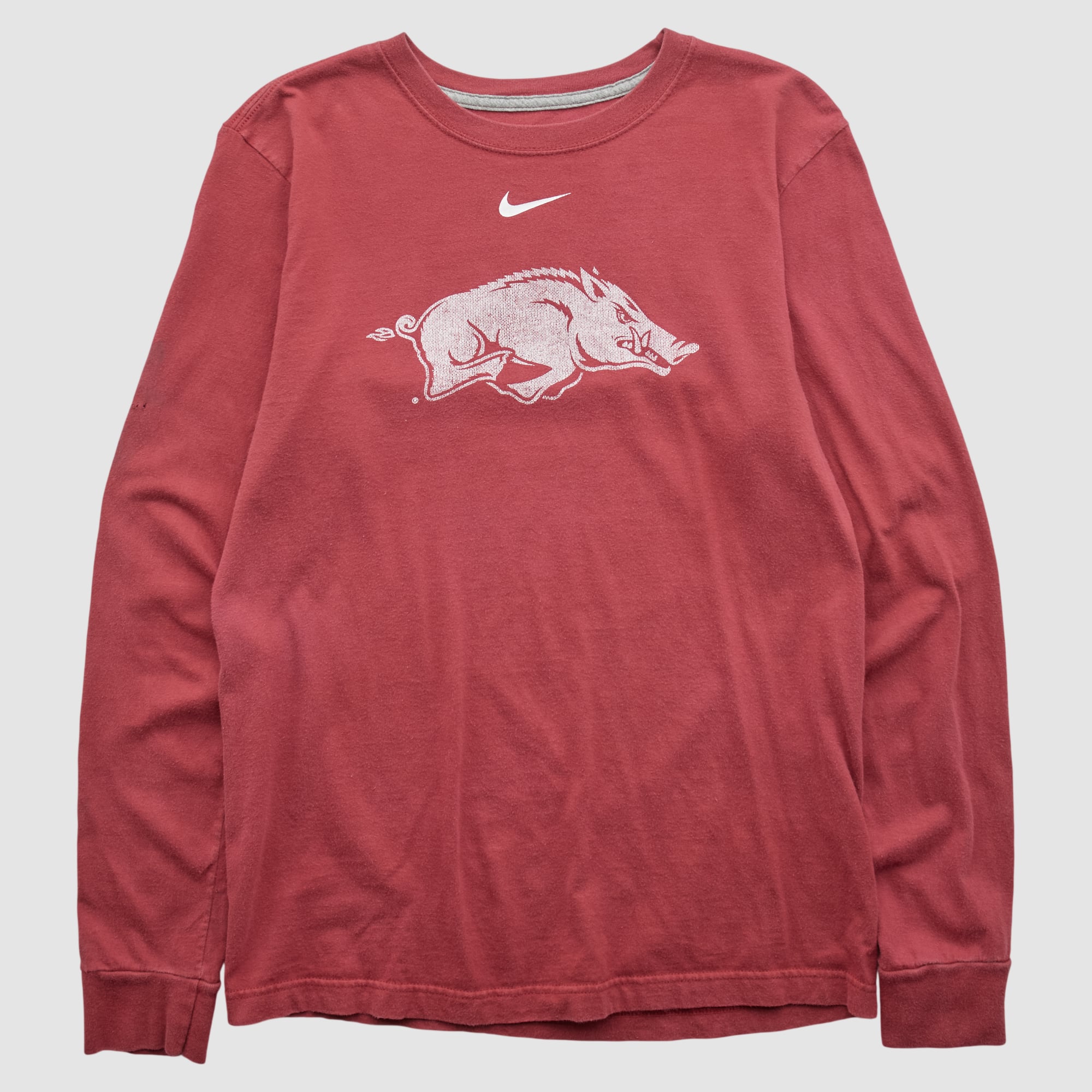 Arkansas Razorbacks Nike 2010s Long Sleeve T-shirt - Red - S
