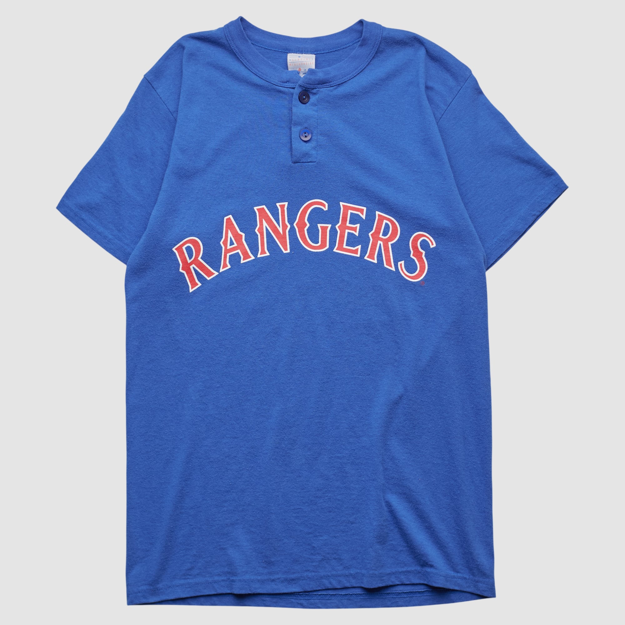Texas Rangers Majestic 2000s T-shirt - Blue - XS