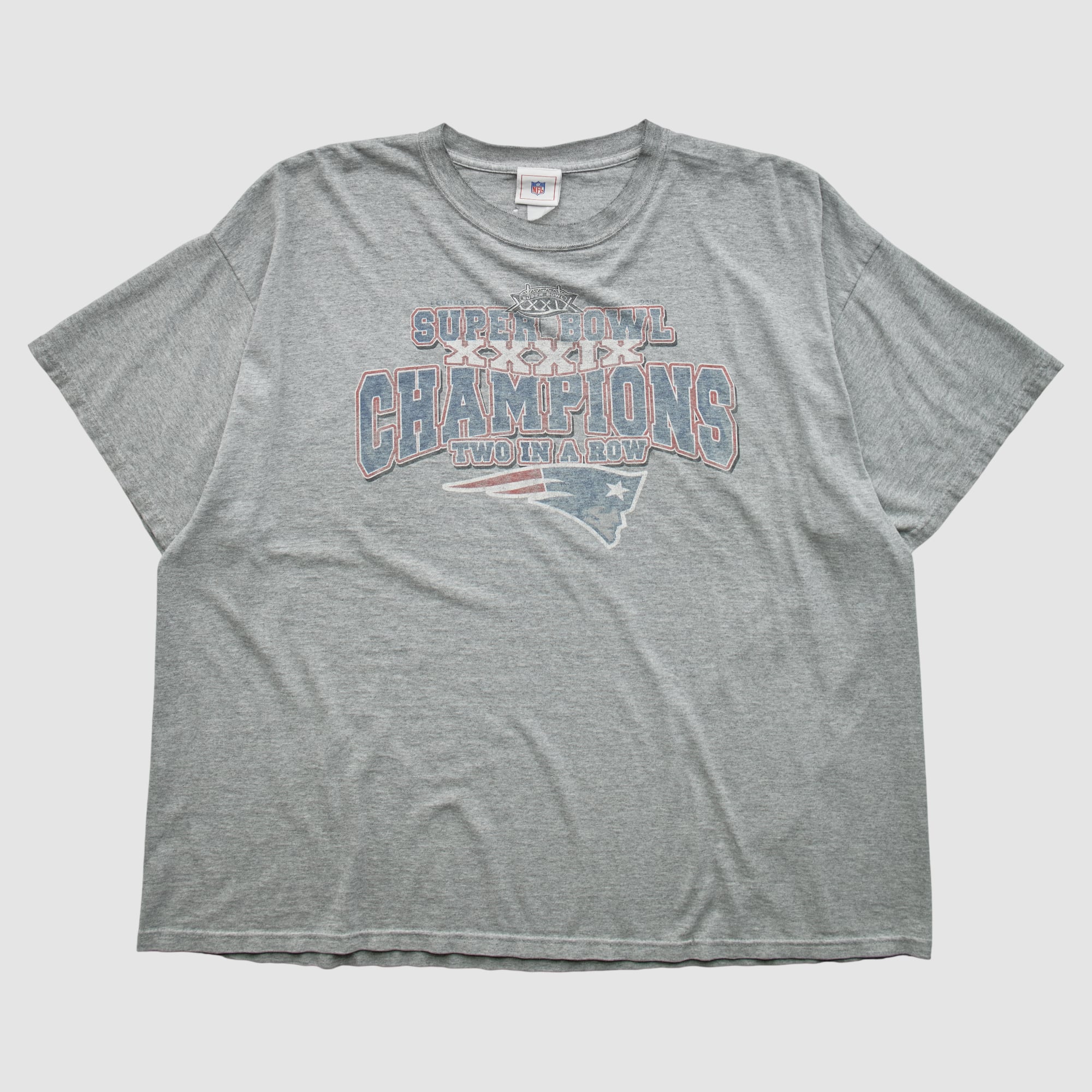 Super Bowl XXXIX NFL 2005 T-shirt - Heather Gray - 3XL