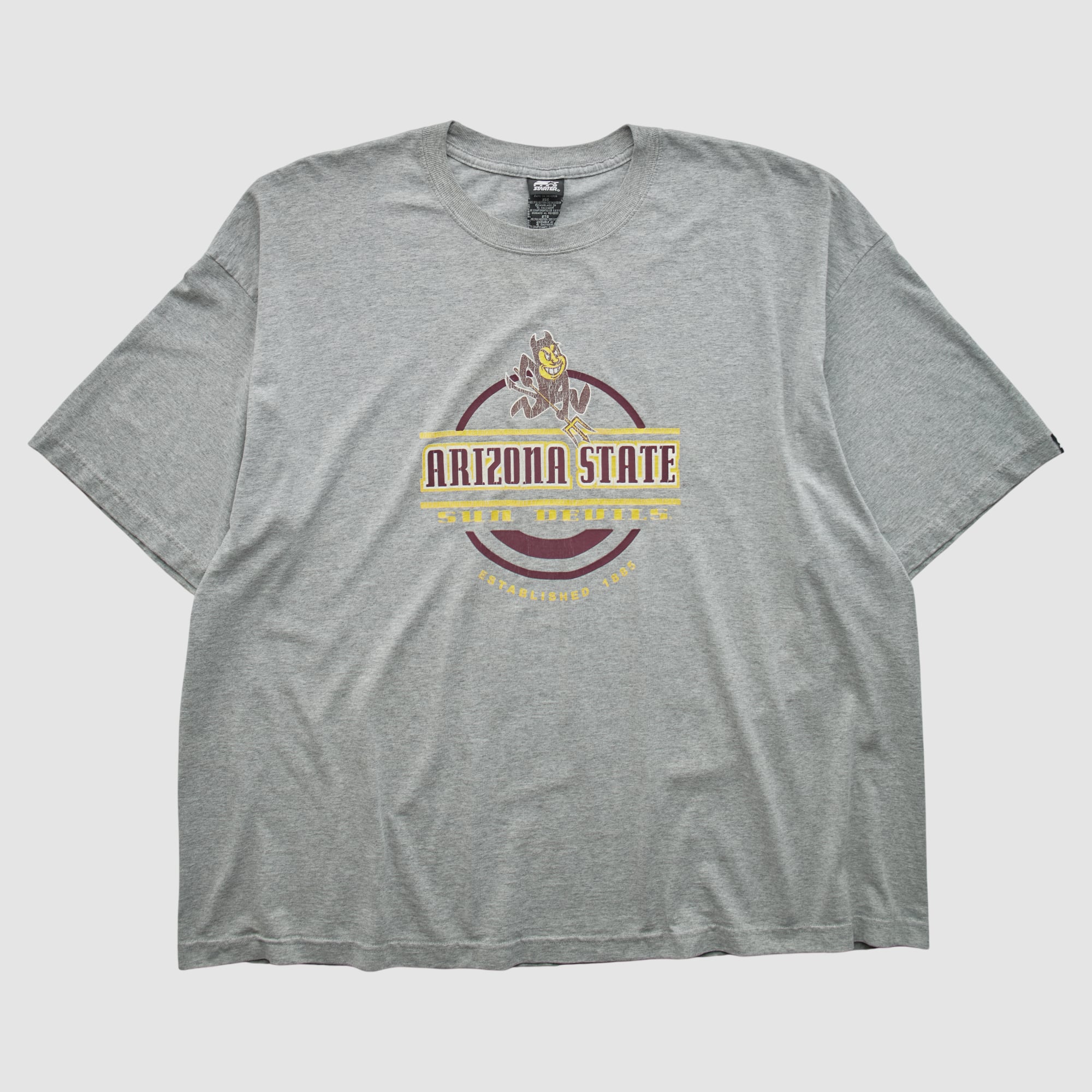Arizona State Sun Devils Starter 2000s T-shirt - Heather Gray - 2XL