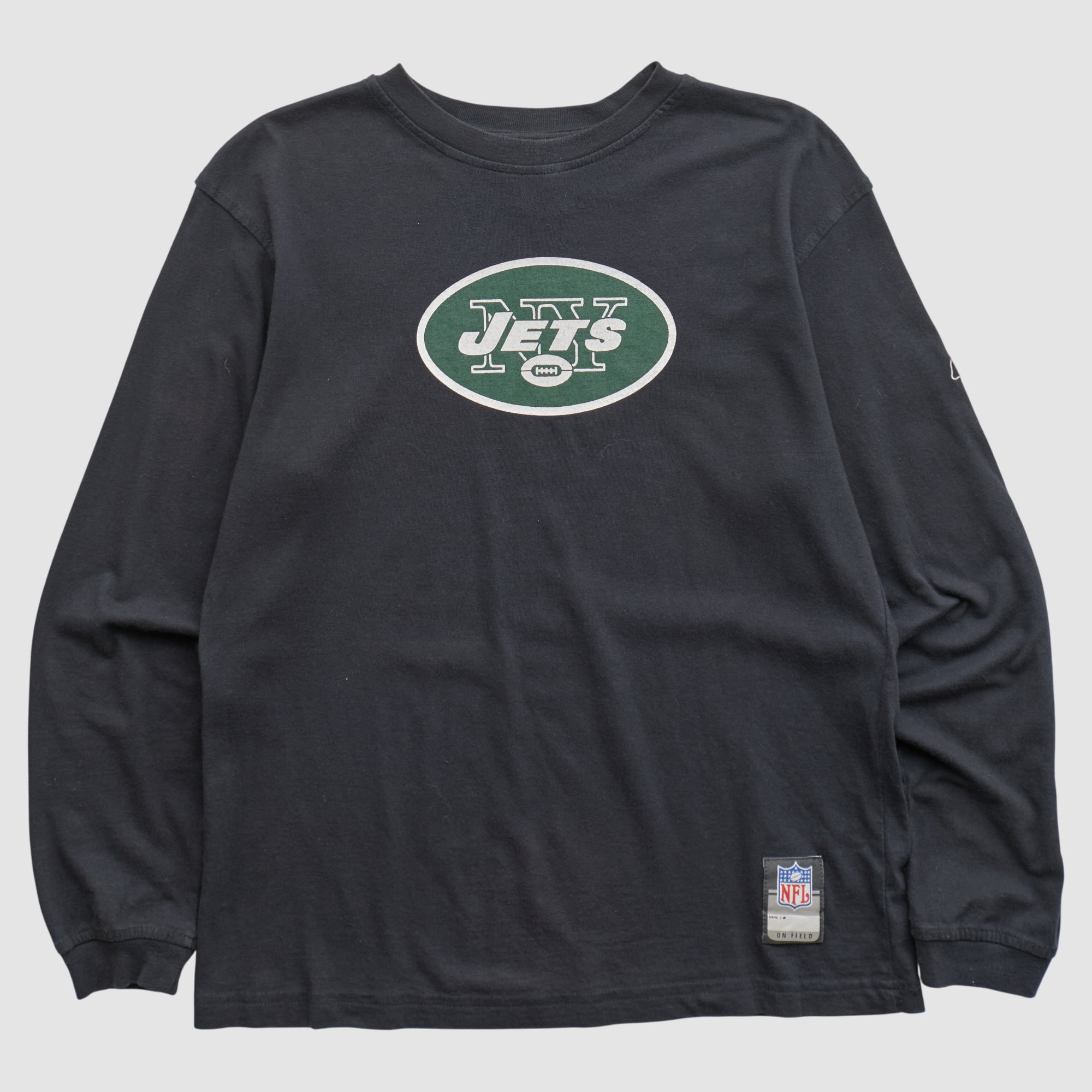 New York Jets Reebok 2000s Long Sleeve T-shirt - Black - S
