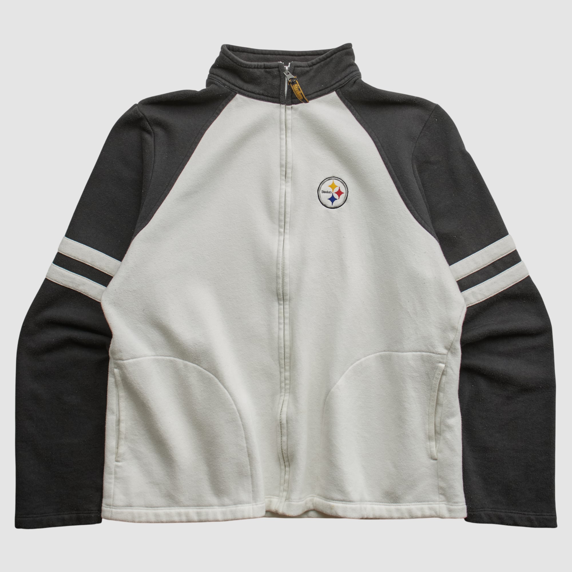 Pittsburgh Steelers Team Edition Apparel 2000s Full Zip Jacket - White - M
