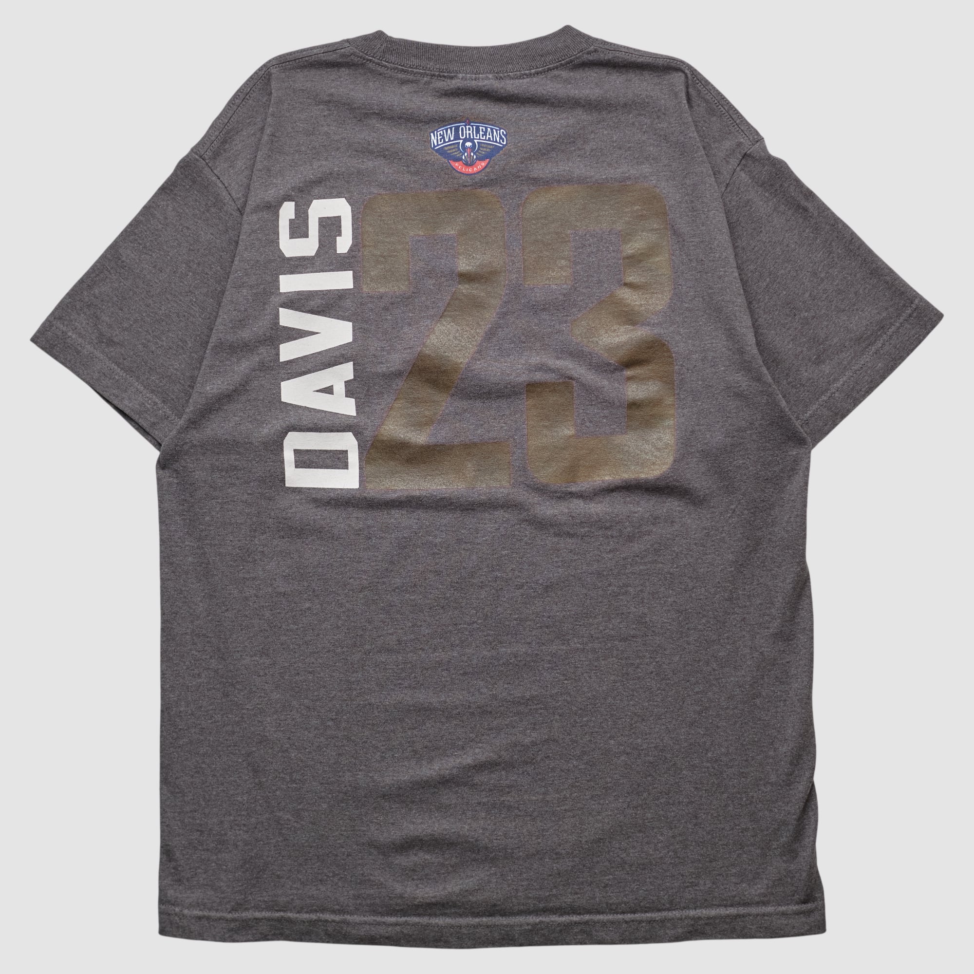 New Orleans Pelicans Majestic 2010s T-shirt - Dark Heather Gray - S
