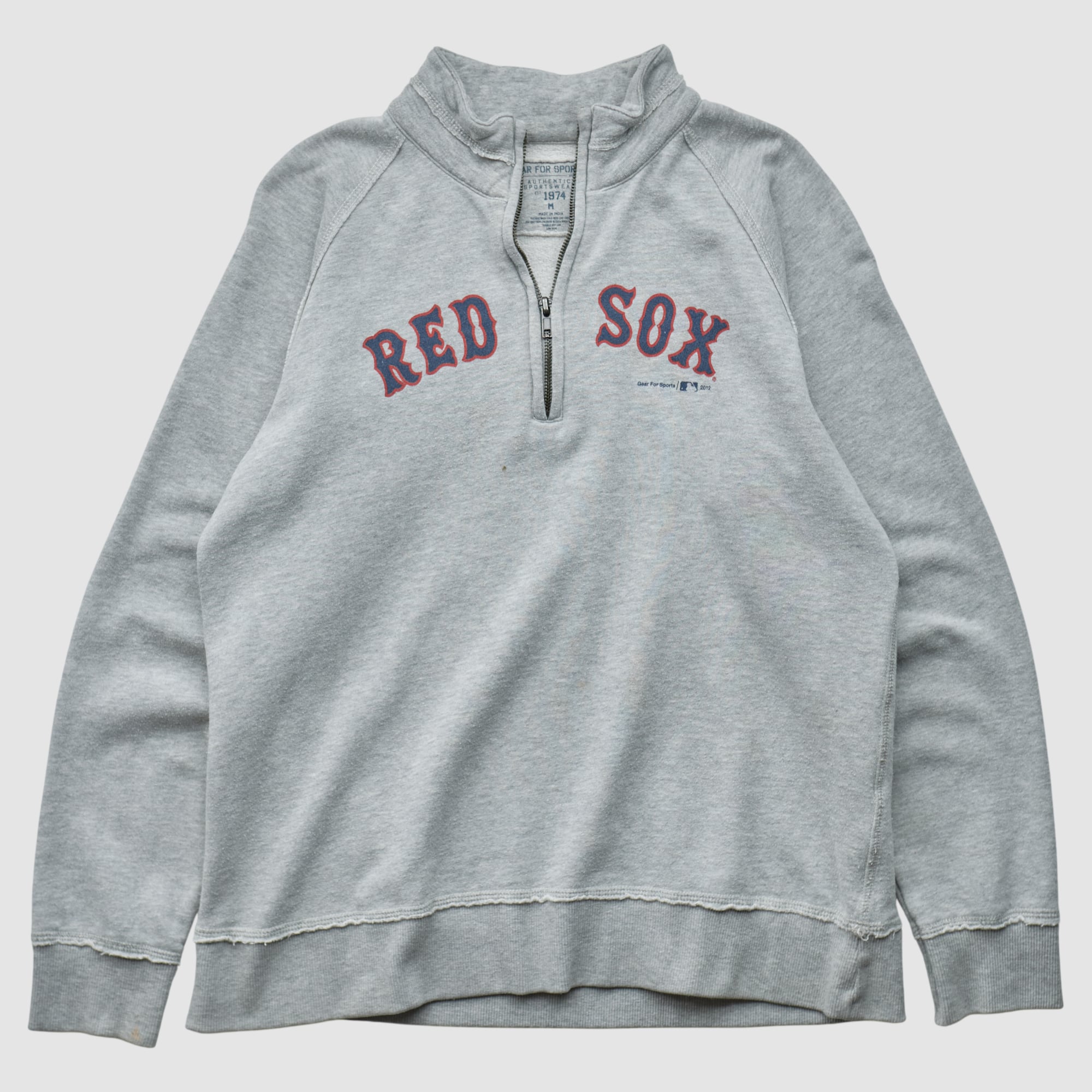 Boston Red Sox Gear For Sports 2012 1/4 Zip Sweatshirt - Heather Gray - S