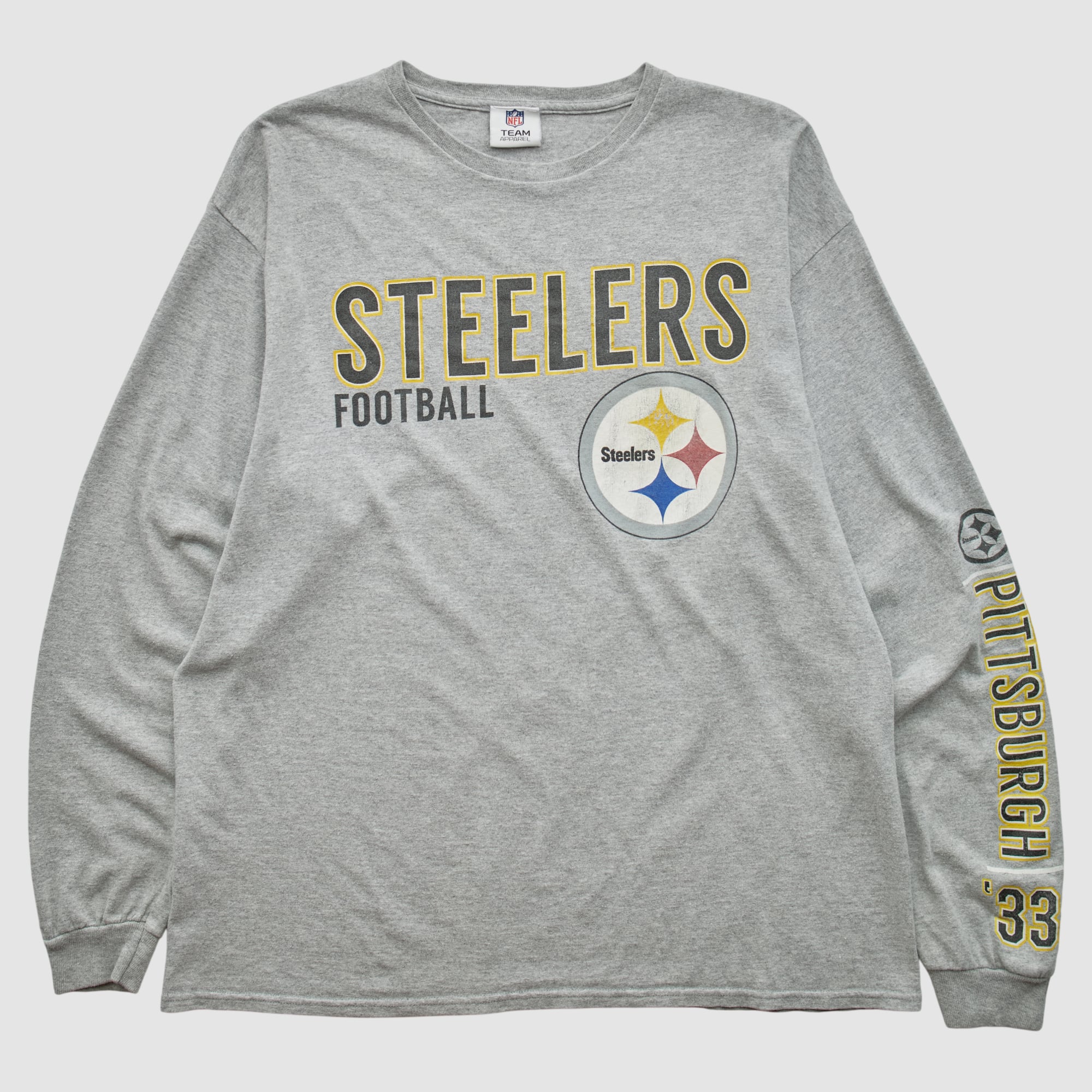 Pittsburgh Steelers Team Edition Apparel 2010s Long Sleeve T-shirt - Heather Gray - L