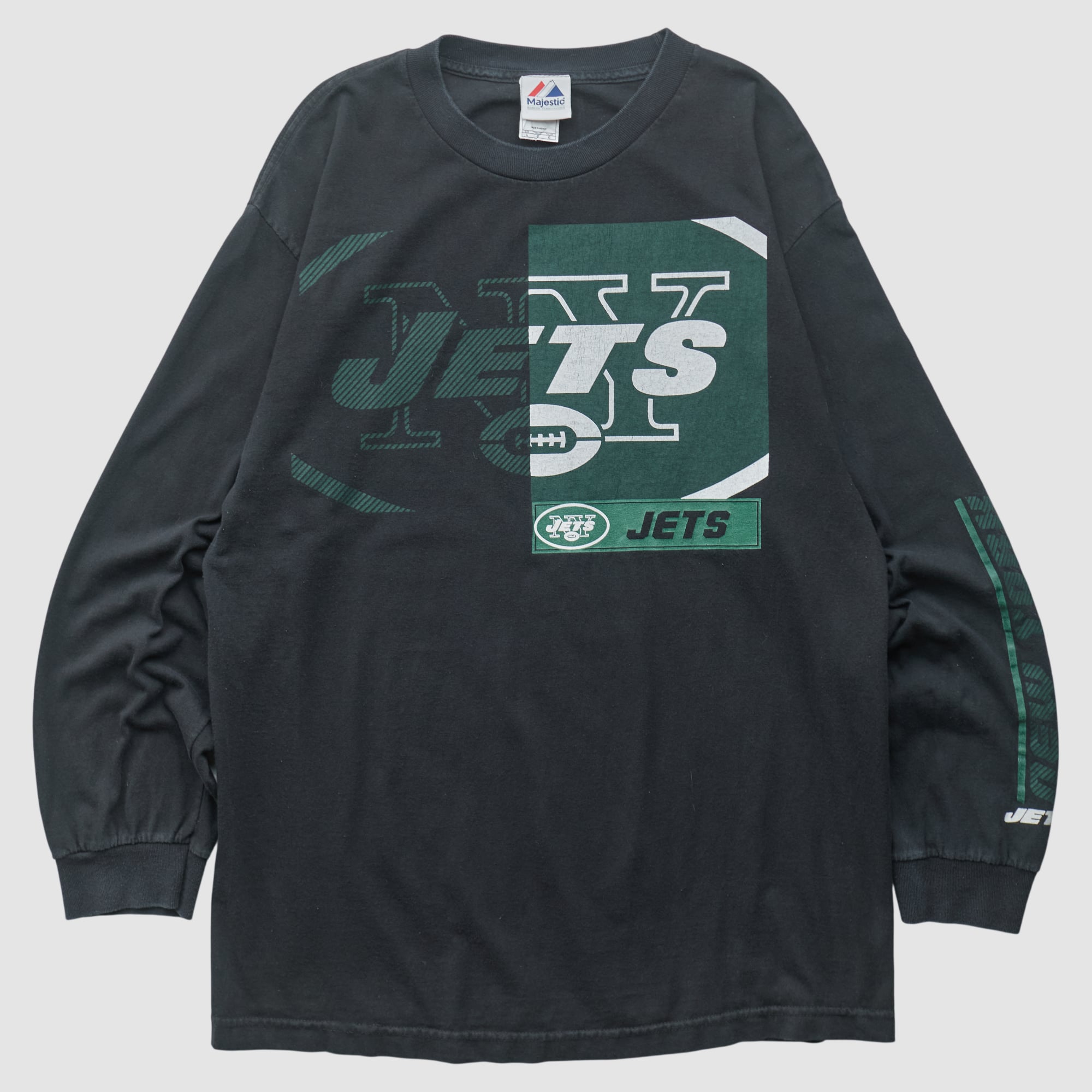 New York Jets Majestic 2010s Long Sleeve T-shirt - Black - M