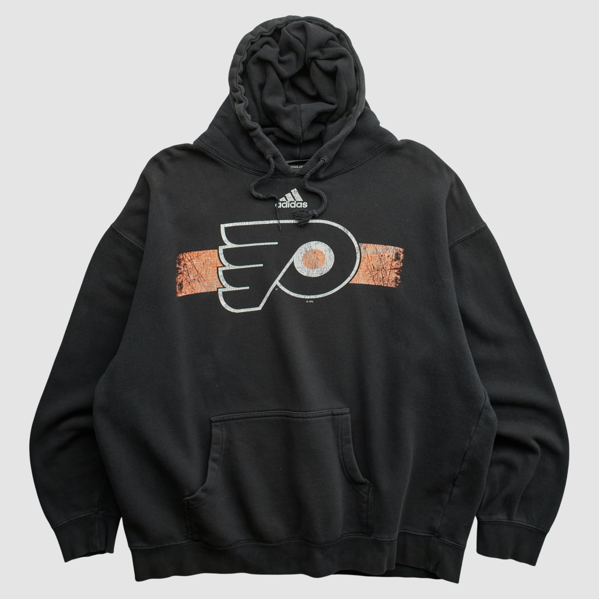 Philadelphia Flyers Adidas 2010s Hooded Pullover Sweatshirt - Black - XL