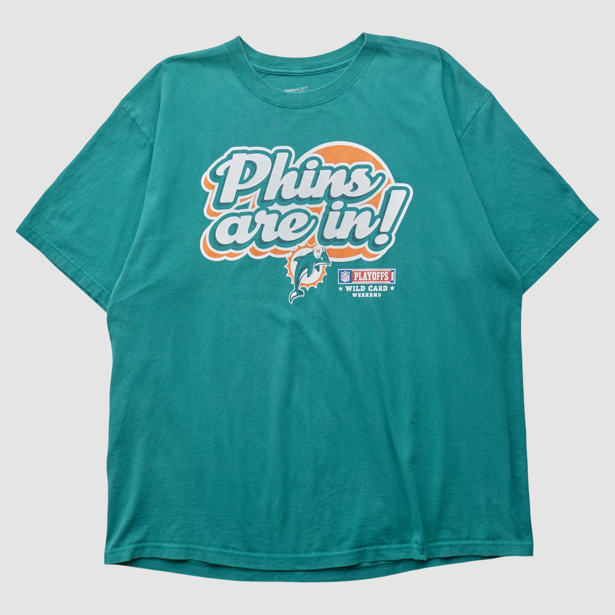 Miami Dolphins Reebok 2008 T-shirt - Teal - 2XL