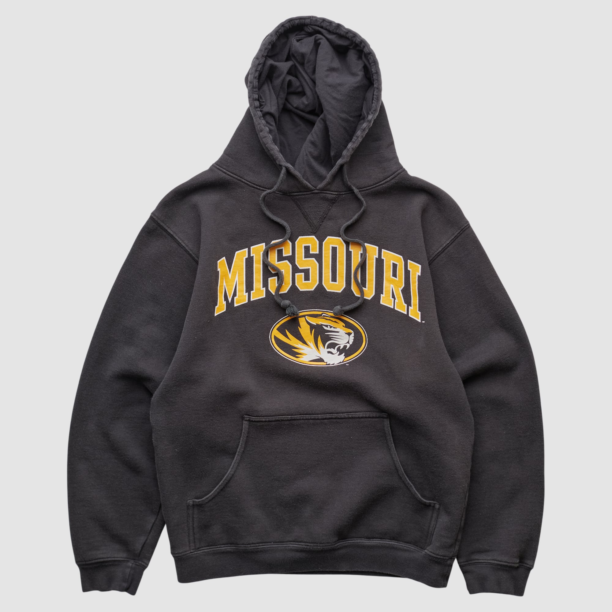 Missouri Tigers Cotton Exchange 2000s Hooded Pullover Sweatshirt - Black - XS