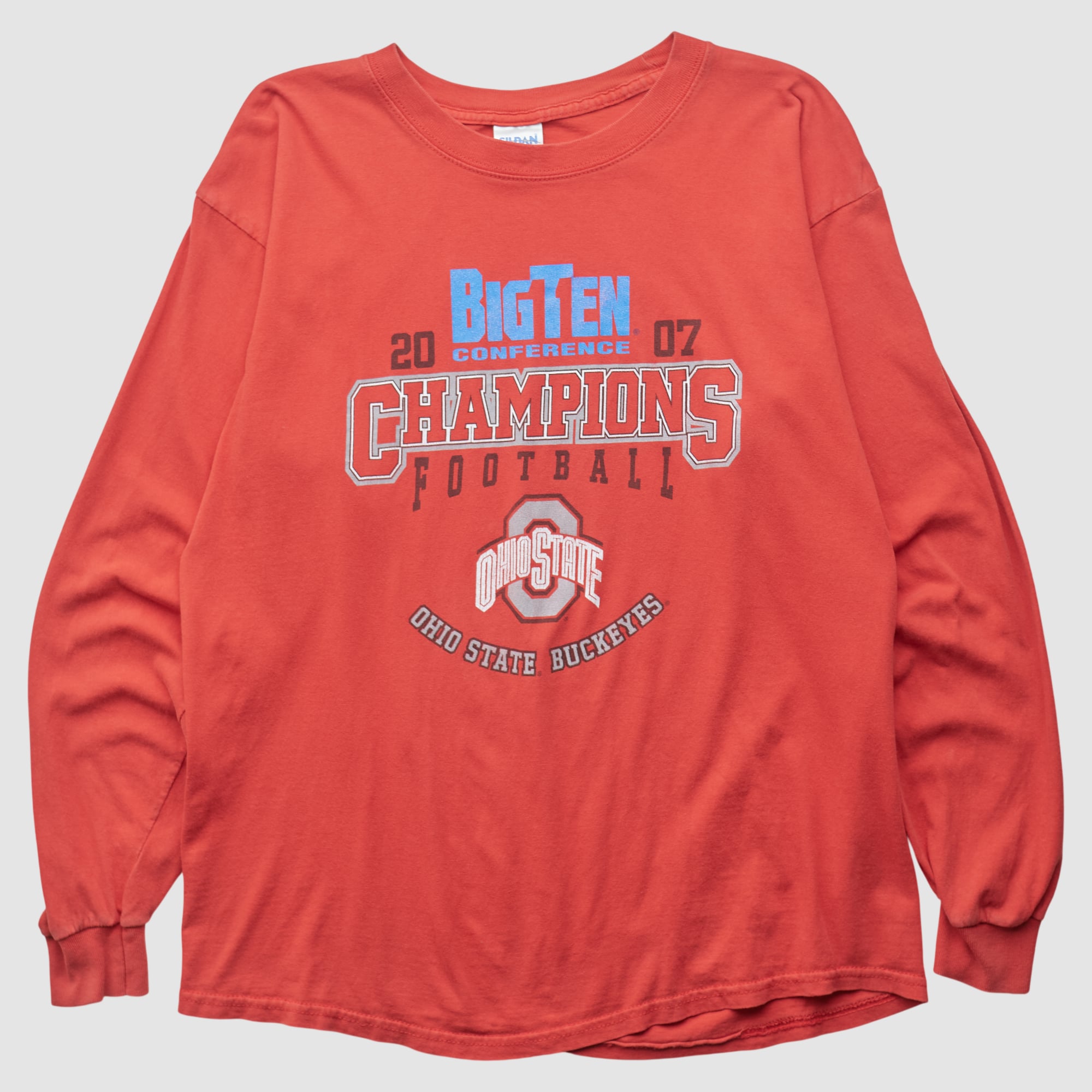 Ohio State Buckeyes Gildan 2007 Long Sleeve T-shirt - Red - M