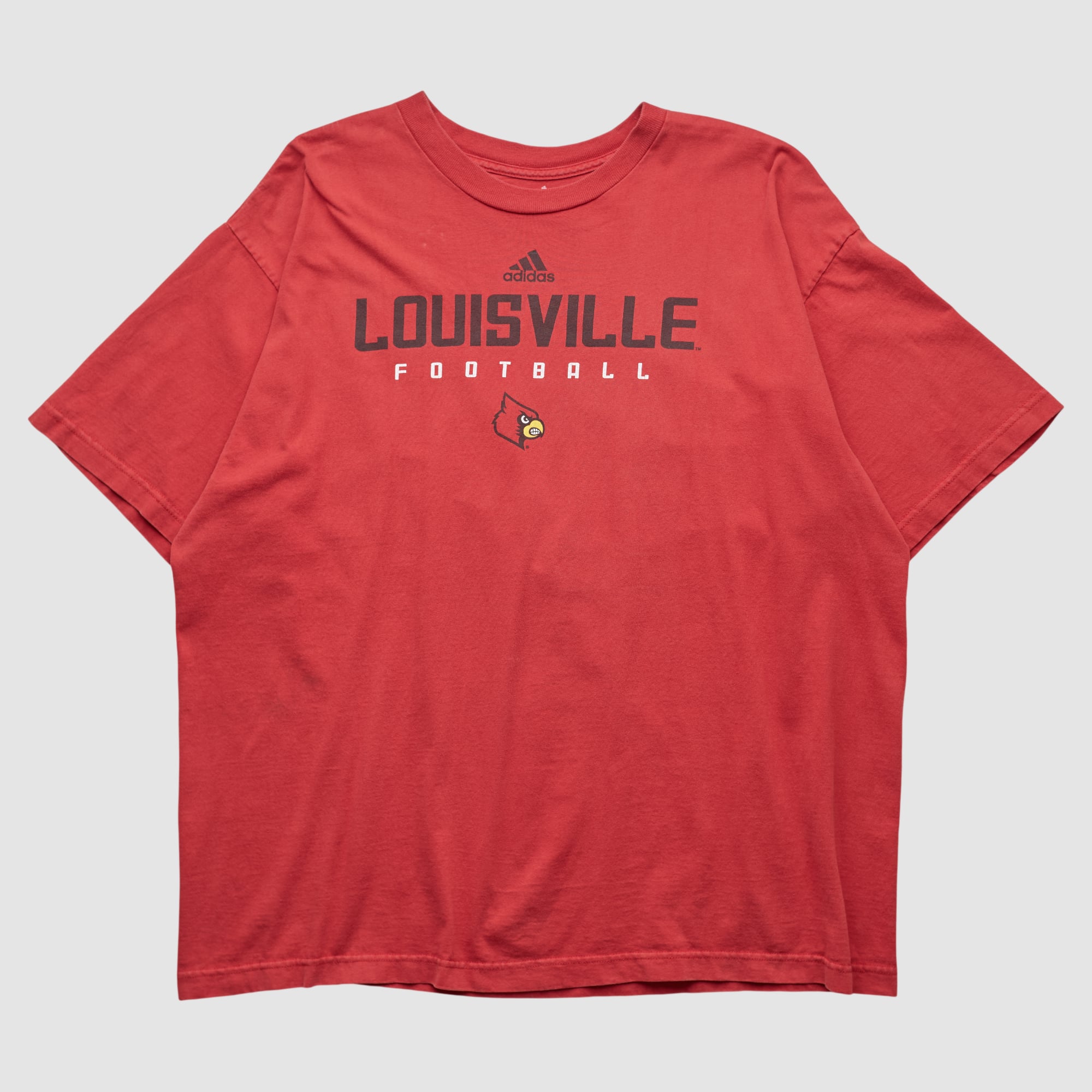 Louisville Cardinals Adidas 2010s T-shirt - Red - 2XL