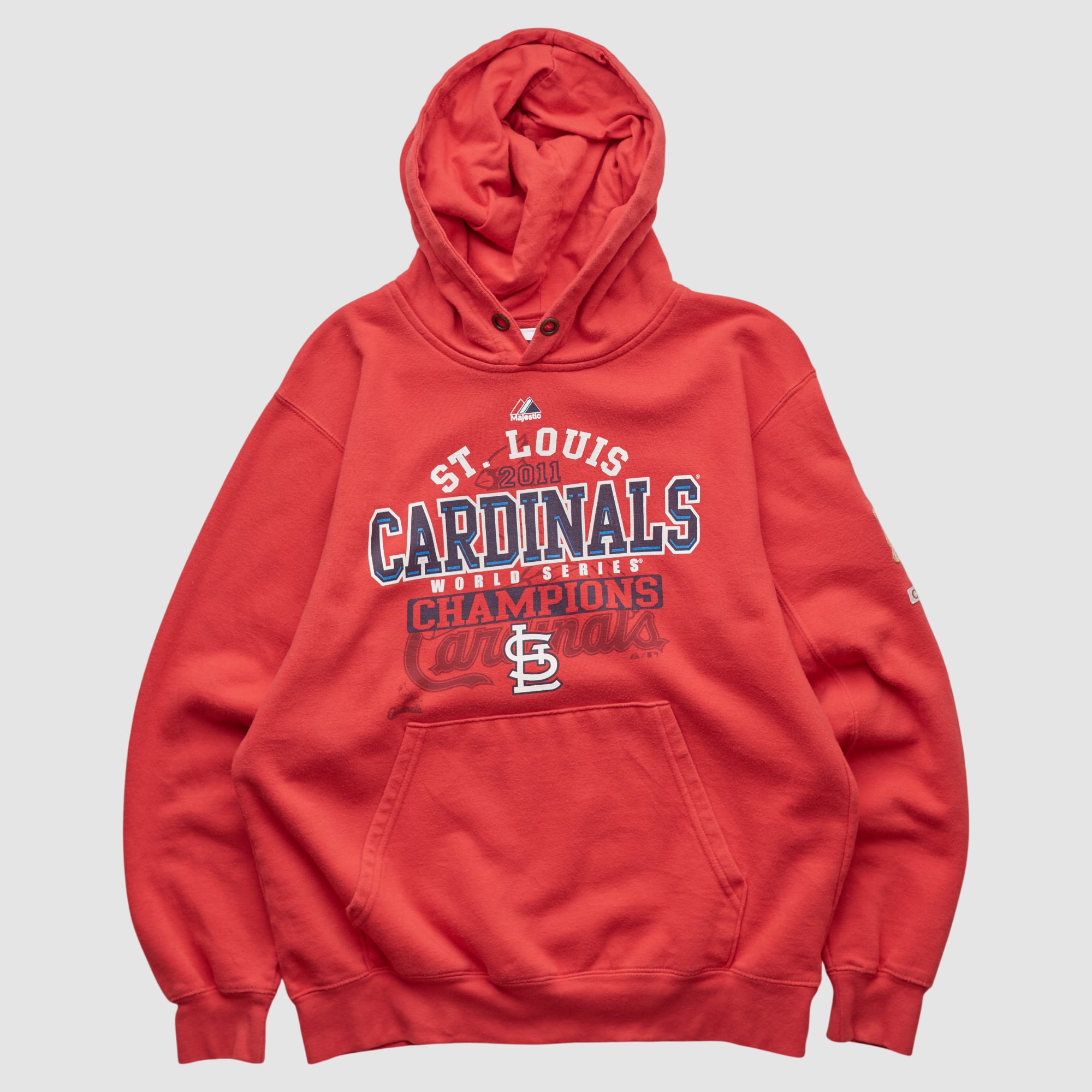 St. Louis Cardinals Majestic 2011 Hooded Pullover Sweatshirt - Red - S