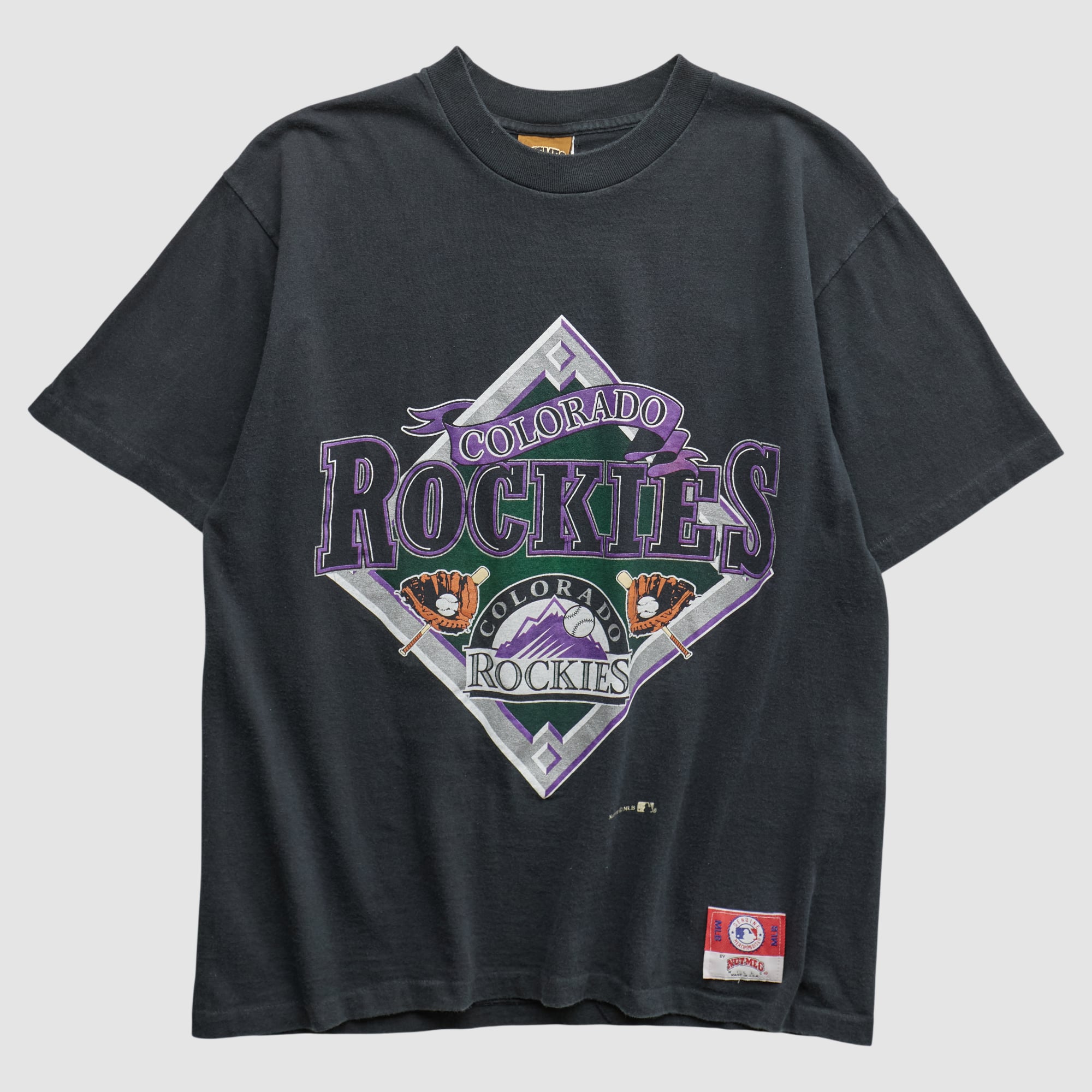 Colorado Rockies Nutmeg Mills 90s T-shirt - Black - M