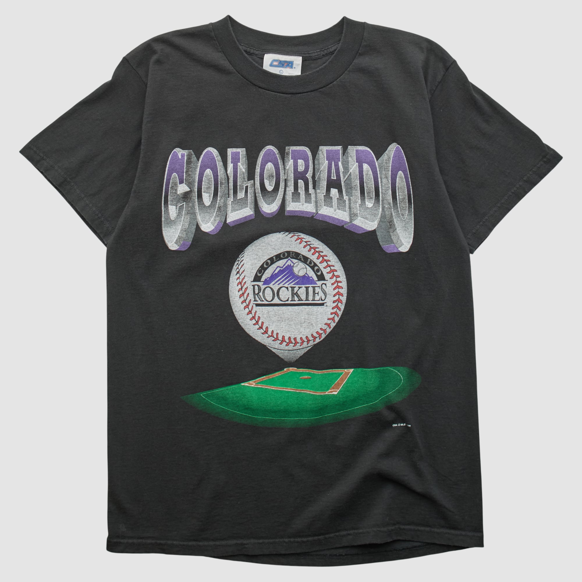 Colorado Rockies CSA 90s T-shirt - Black - M
