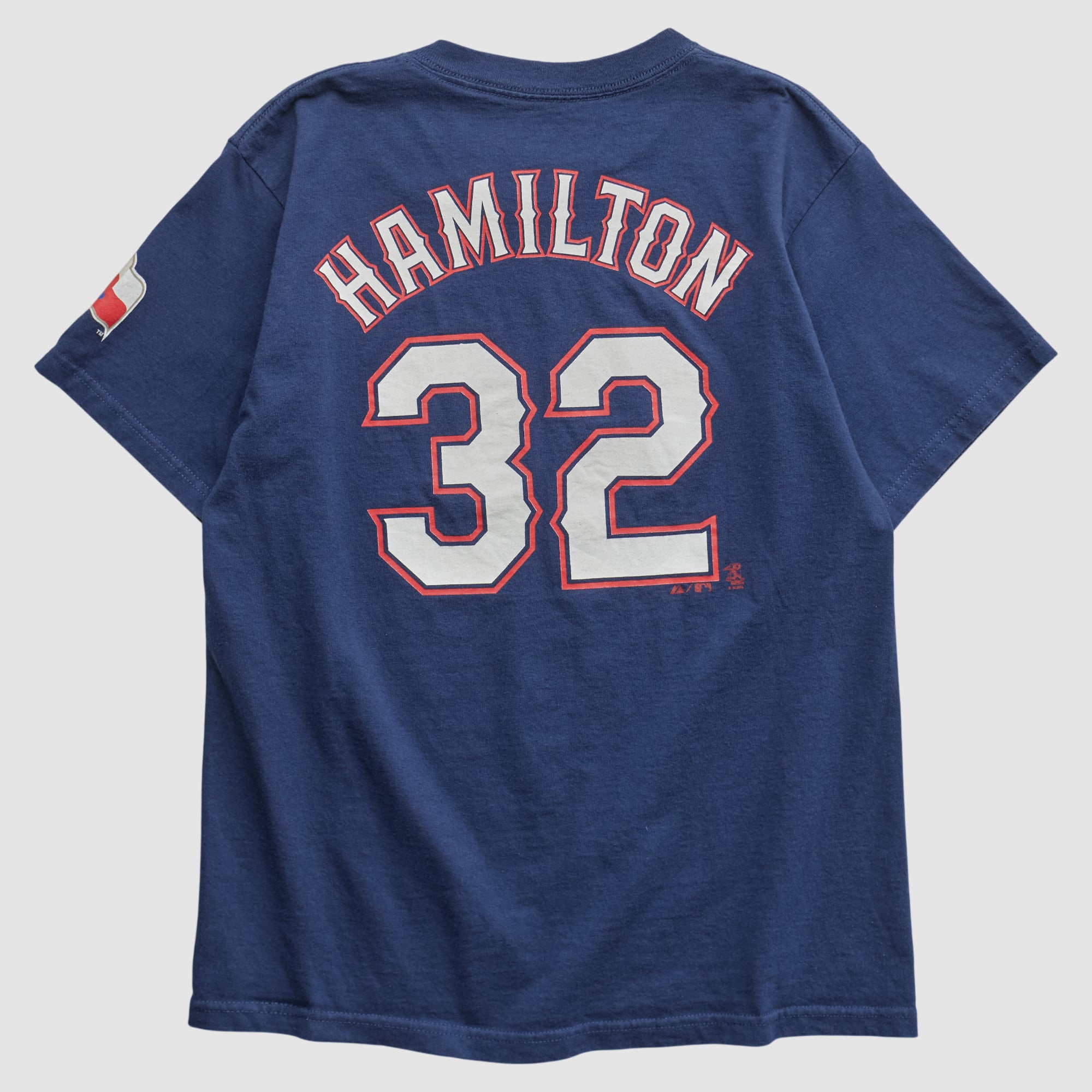 Texas Rangers Majestic 2010s T-shirt - Navy - XS