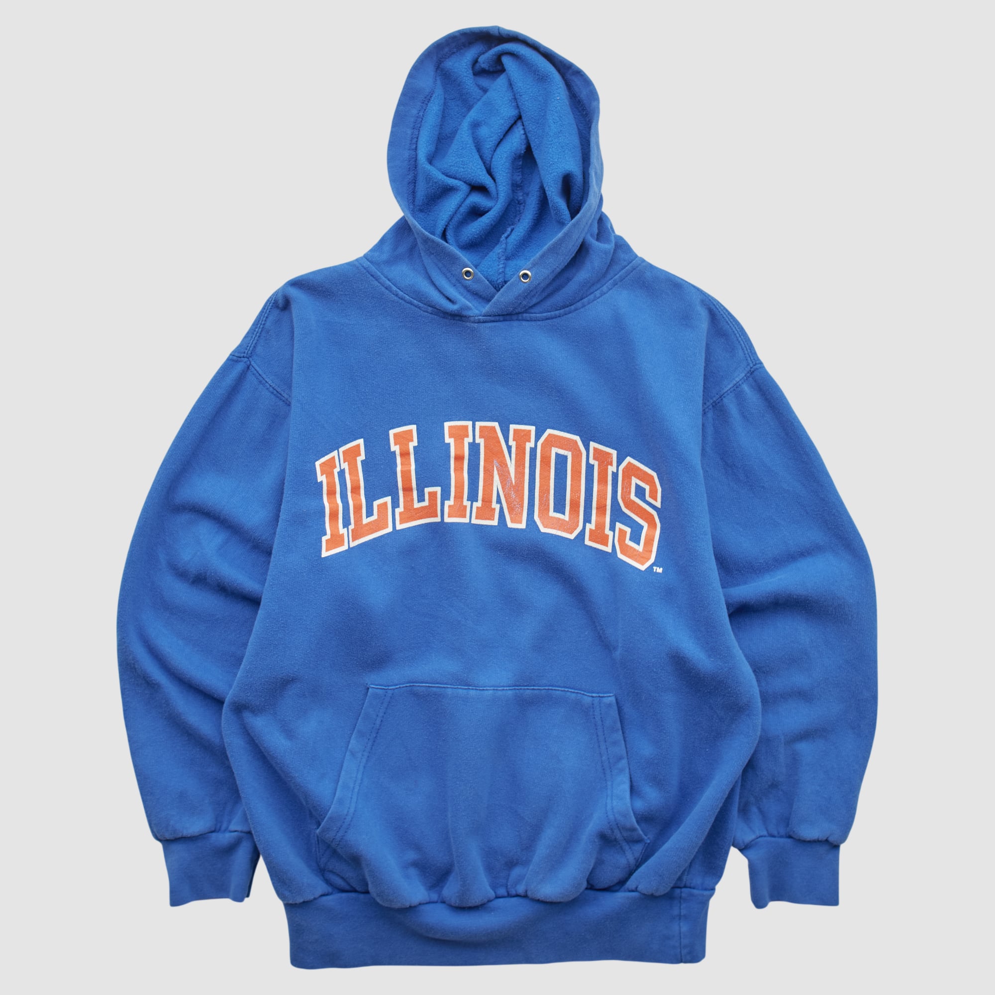 Illinois Fighting Illini MV Sport 2000s Hooded Pullover Sweatshirt - Blue - S