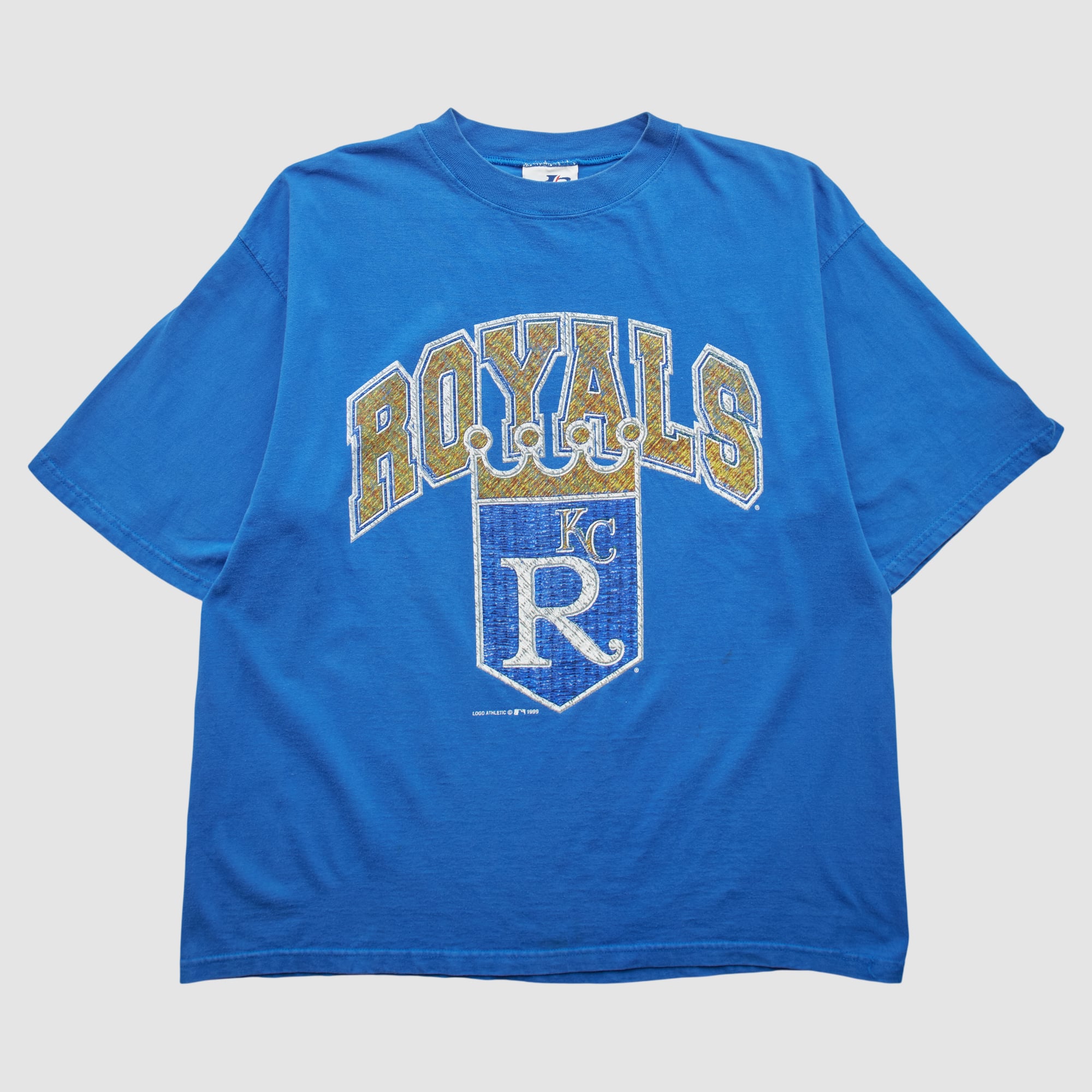 Kansas City Royals Logo Athletic 1999 T-shirt - Blue - 2XL