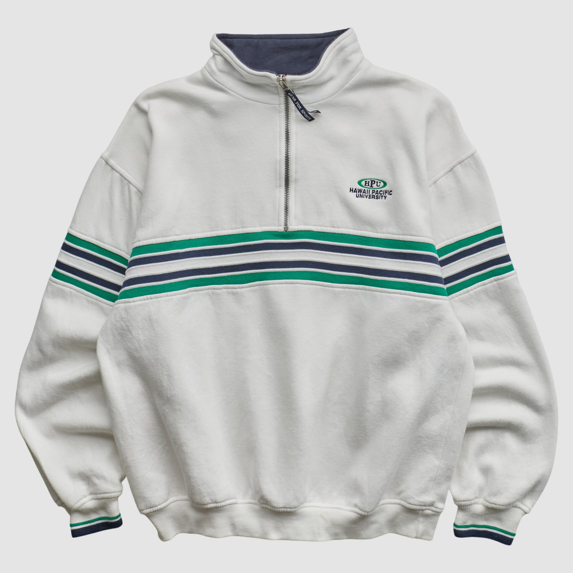 Hawaii Pacific Sharks Gear For Sports 2000s 1/4 Zip Sweatshirt - White - L