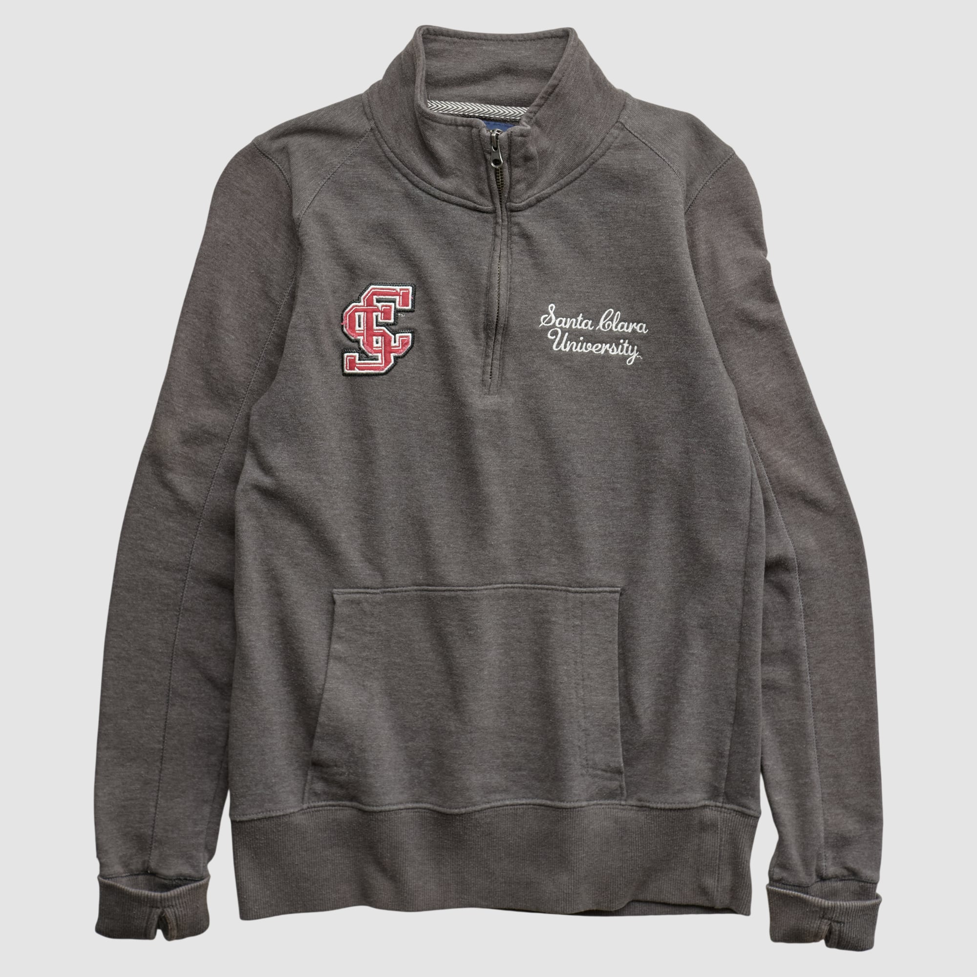 Santa Clara Broncos Jansport 2010s 1/4 Zip Sweatshirt - Charcoal - XXS