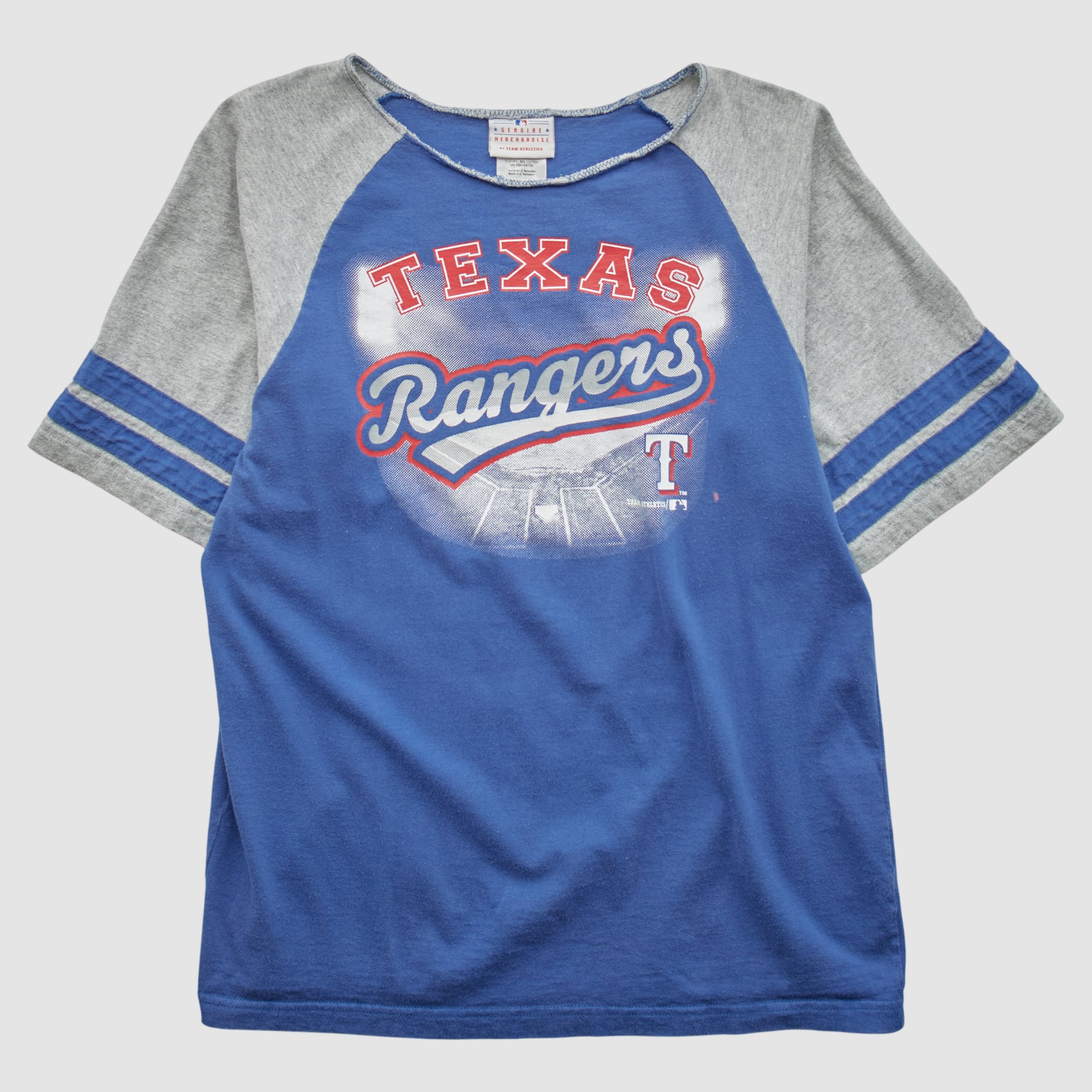 Texas Rangers Genuine Merchandise 2000s T-shirt - Blue - Yth XL