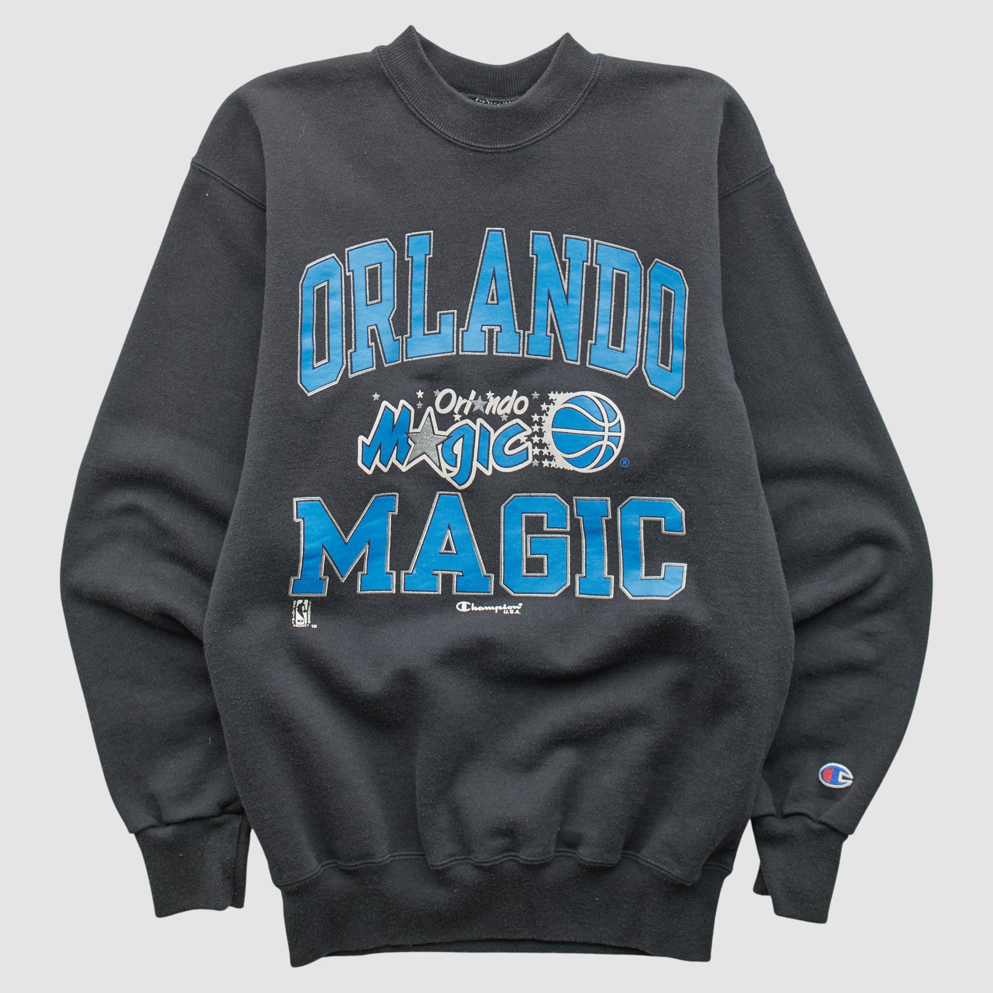 Orlando Magic Champion 90s Pullover Sweatshirt - Black - Yth L