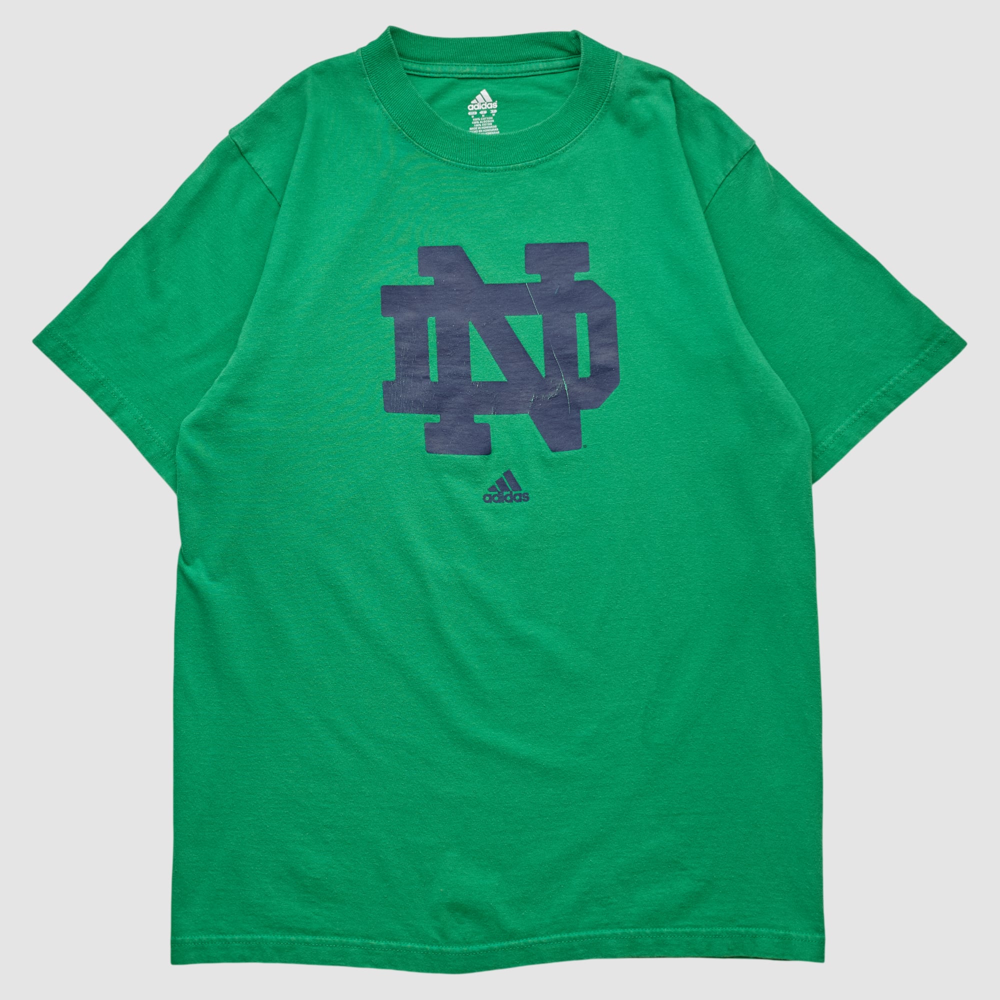 Notre Dame Fighting Irish Adidas 2010s T-shirt - Green - S